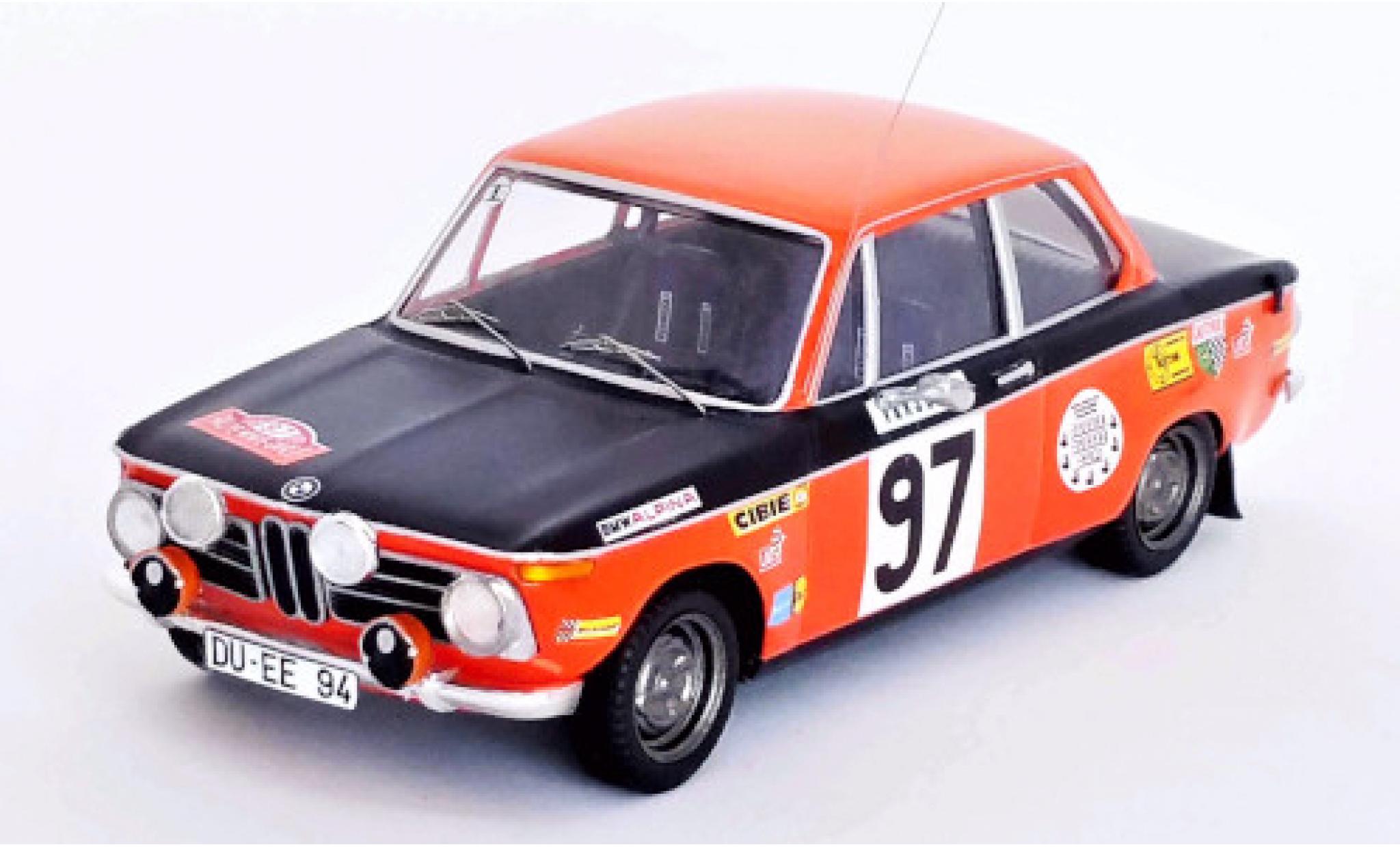 Bmw 2002 1/43 Trofeu ti No.97 Rallye Monte Carlo 1970 A.Warmbold/P.Weber modelauto