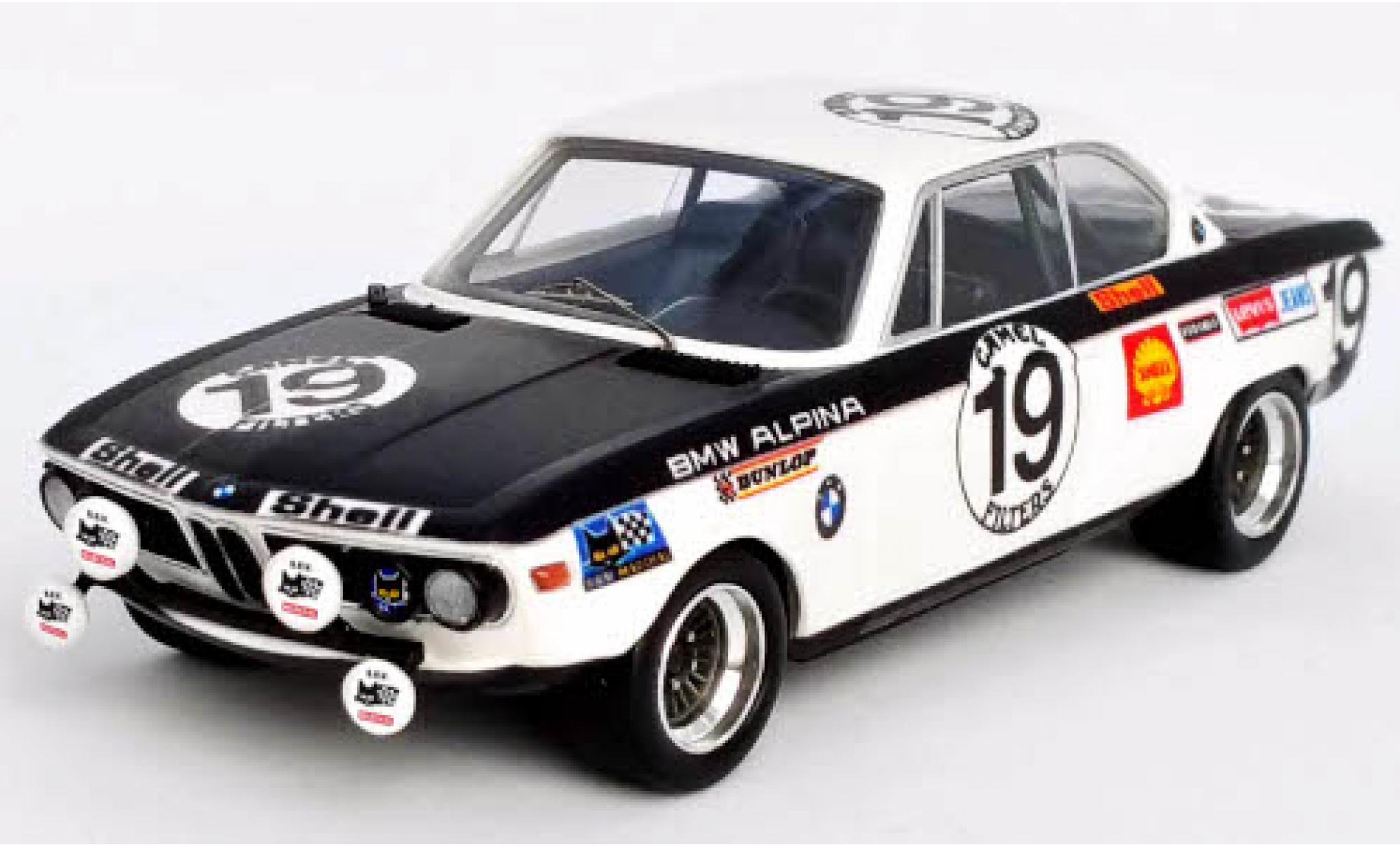 Bmw 2800 1/43 Trofeu CS (E9) No.19 Alpina 24h Spa Francorchamps 1971 R.Mathay/J.Xhenceval modelauto
