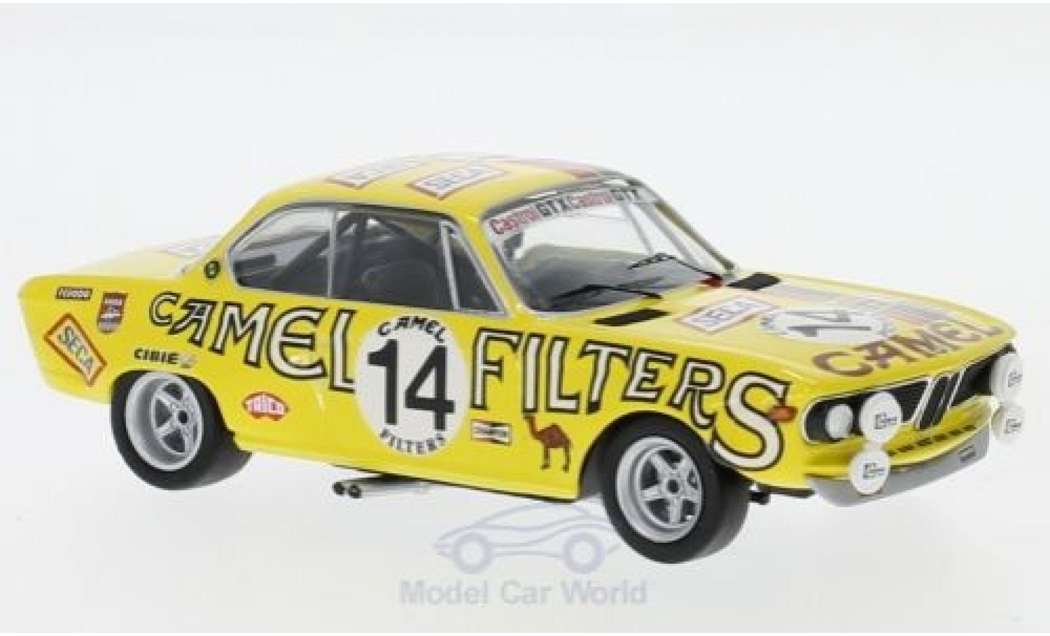 Bmw 2800 1/43 Trofeu CS No.14 Camel 24h Spa 1972 P.Toussaint/J-L.Haxhe modelauto