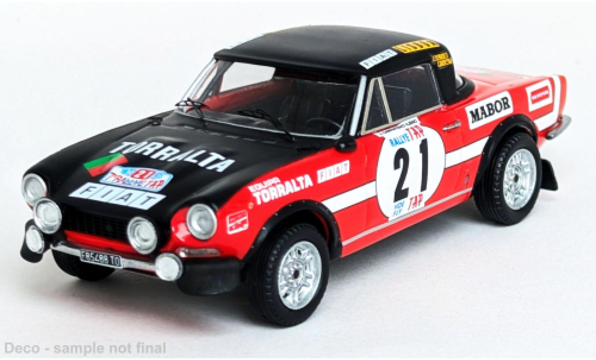 Fiat 124 1/43 Trofeu Sport Spider 1600 Rally Tap 1973 #21 1:43 modelauto