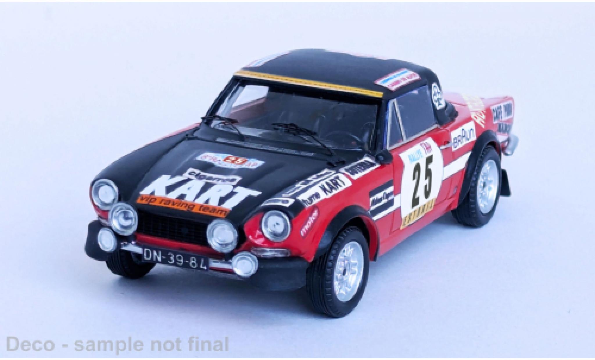 Fiat 124 1/43 Trofeu Sport Spider 1600 TAP Rally 1974 #25 1:43 modelauto