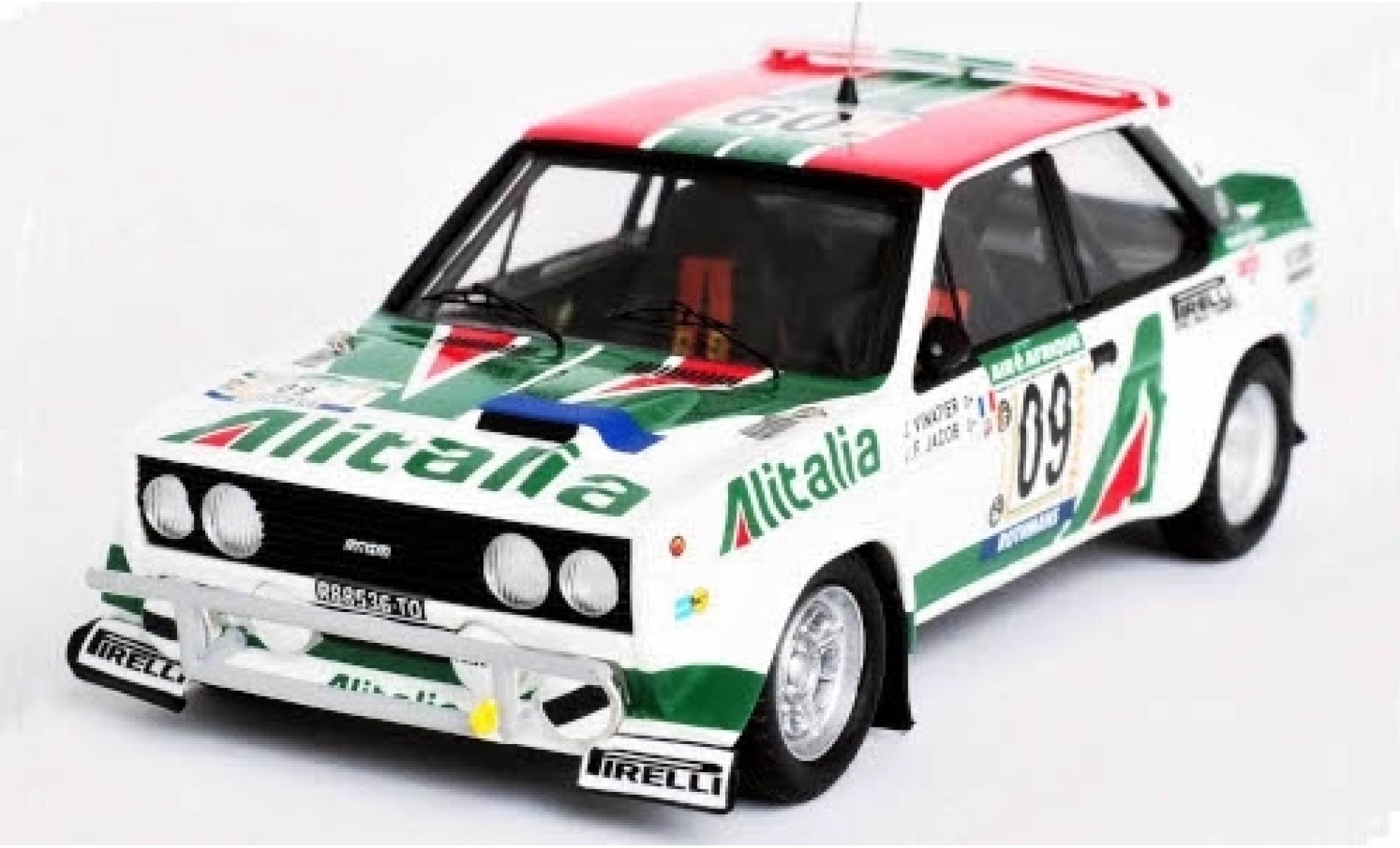 Fiat 131 1/43 Trofeu Abarth No.09 VS Corse Olio Alitalia Rally WM Rally Bandama 1978 J.Vinatier/J.F.Jacob modelauto