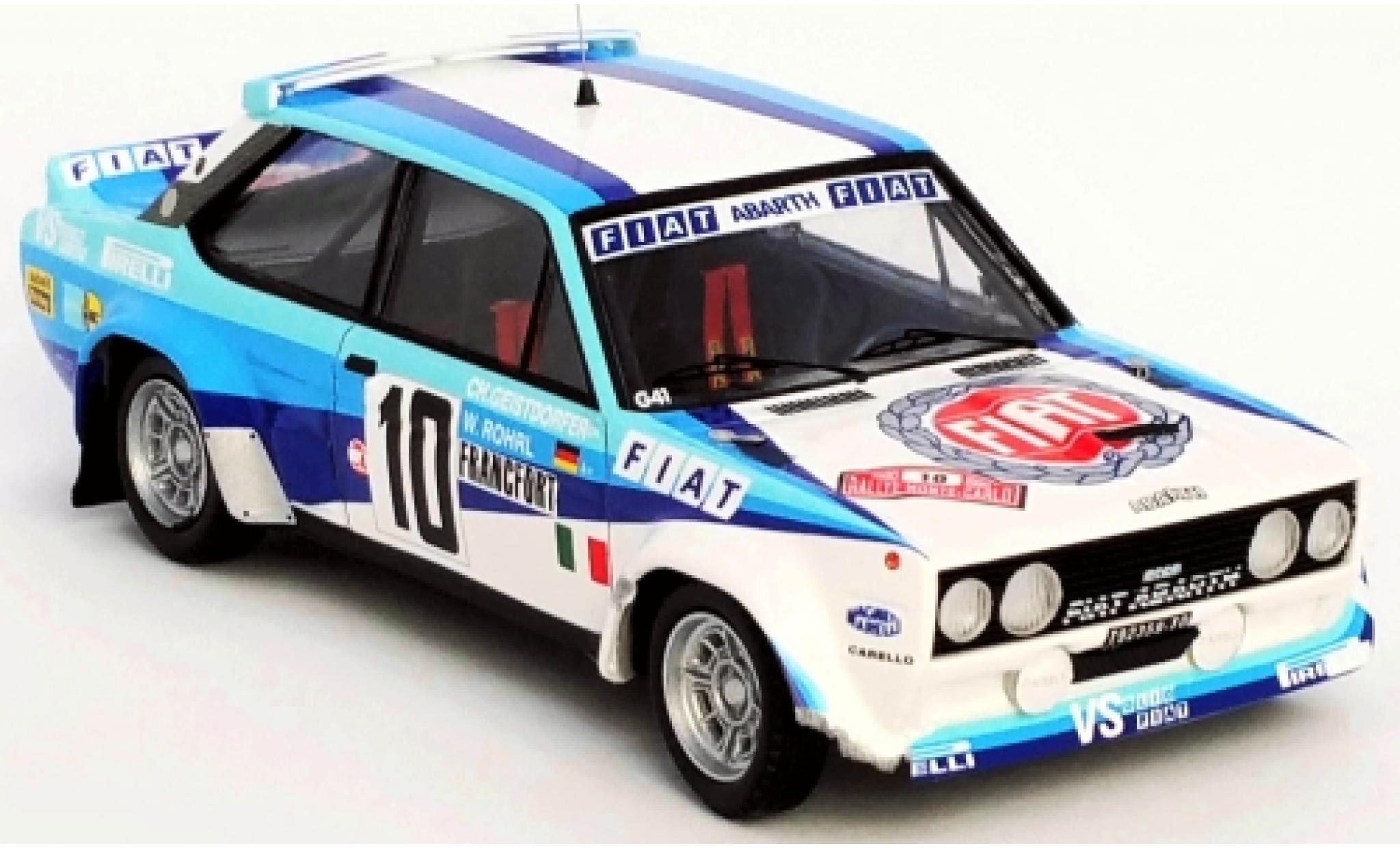 Fiat 131 1/43 Trofeu Abarth No.10 Rallye WM Rallye Monte Carlo 1980 damaged W.R&ouml;hrl/C.Geistd&ouml;rfer modelauto