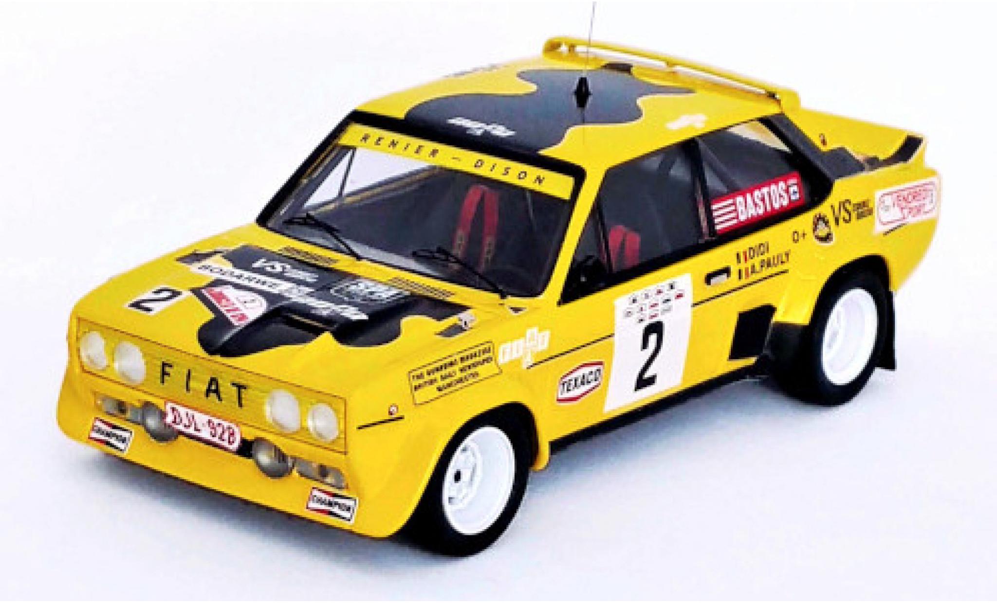 Fiat 131 1/43 Trofeu Abarth No.2 Boucles de Spa 1981 Didi/A.Pauly modelauto