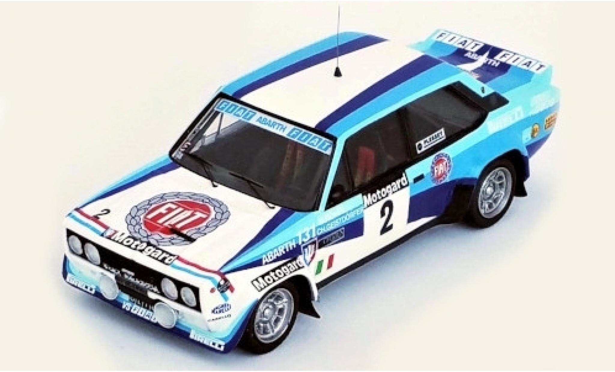 Fiat 131 1/43 Trofeu Abarth No.2 Rallye WM Rallye Neuseeland 1980 W.R&ouml;hrl/C.Geistd&ouml;rfer modelauto