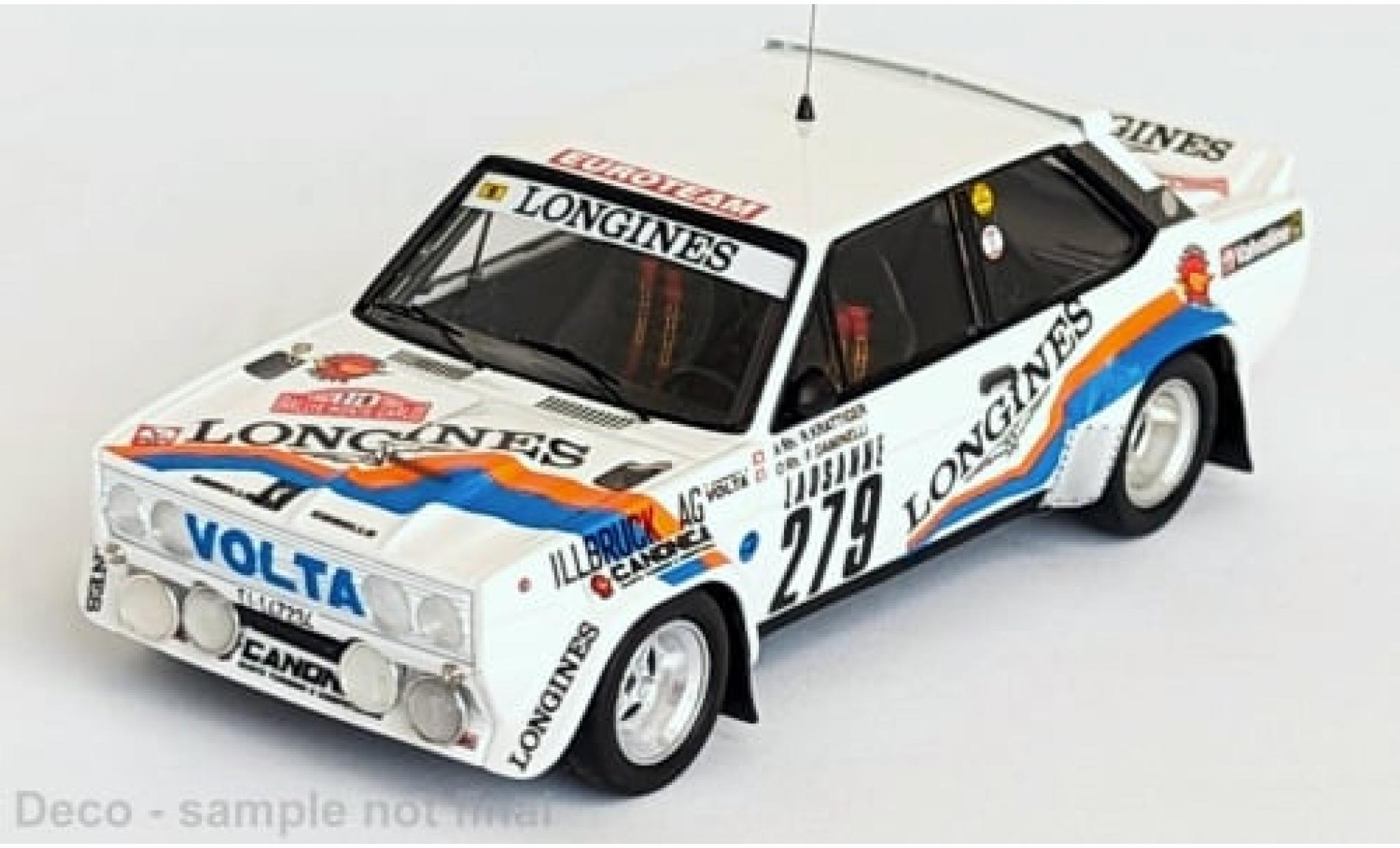 Fiat 131 1/43 Trofeu Abarth No.279 Rallye WM Rallye Monte Carlo 1982 1:43 modelauto
