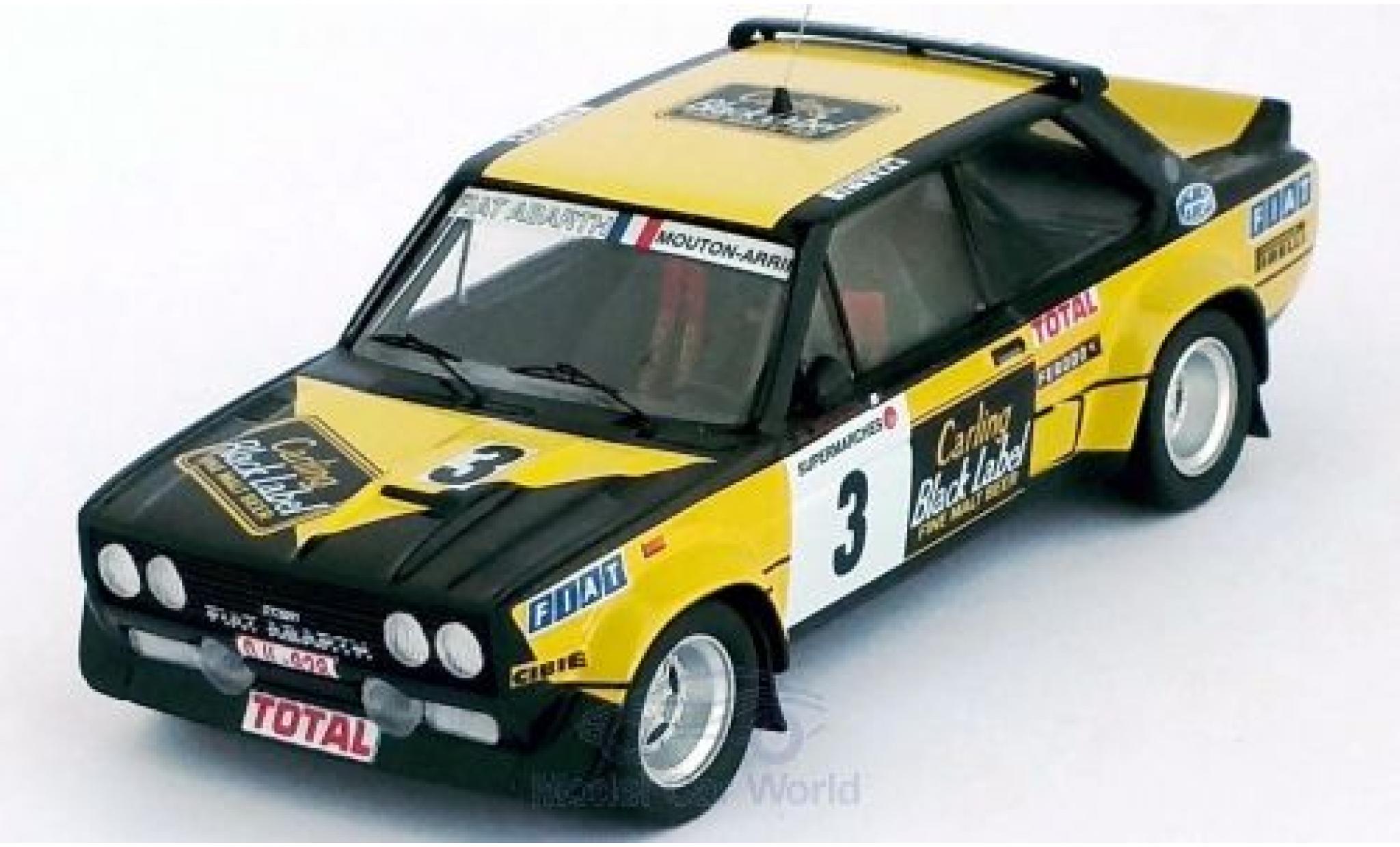 Fiat 131 1/43 Trofeu Abarth No.3 Carling Black Label Boucles de Spa 1980 M.Mouton/A.Arrii modelauto