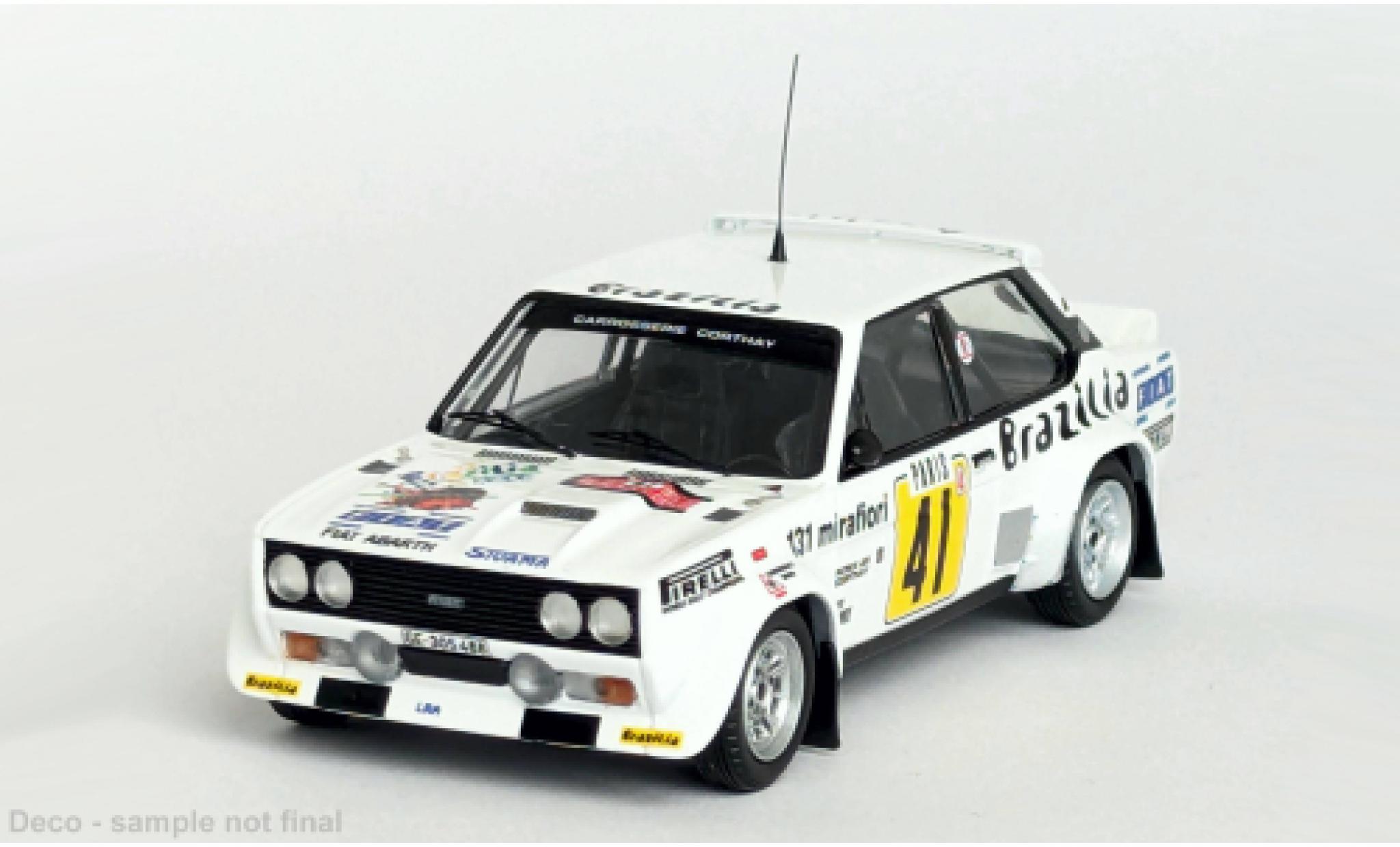 Fiat 131 1/43 Trofeu Abarth Rally Monte Carlo 1978 #41 1:43 modelauto