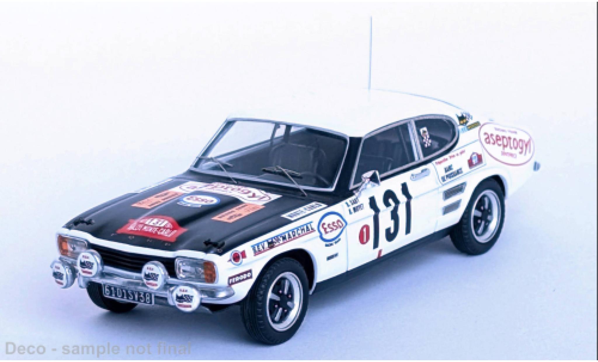 Ford Capri 1/43 Trofeu 2300 Rally Monte Carlo 1971 #131 1:43 modelauto