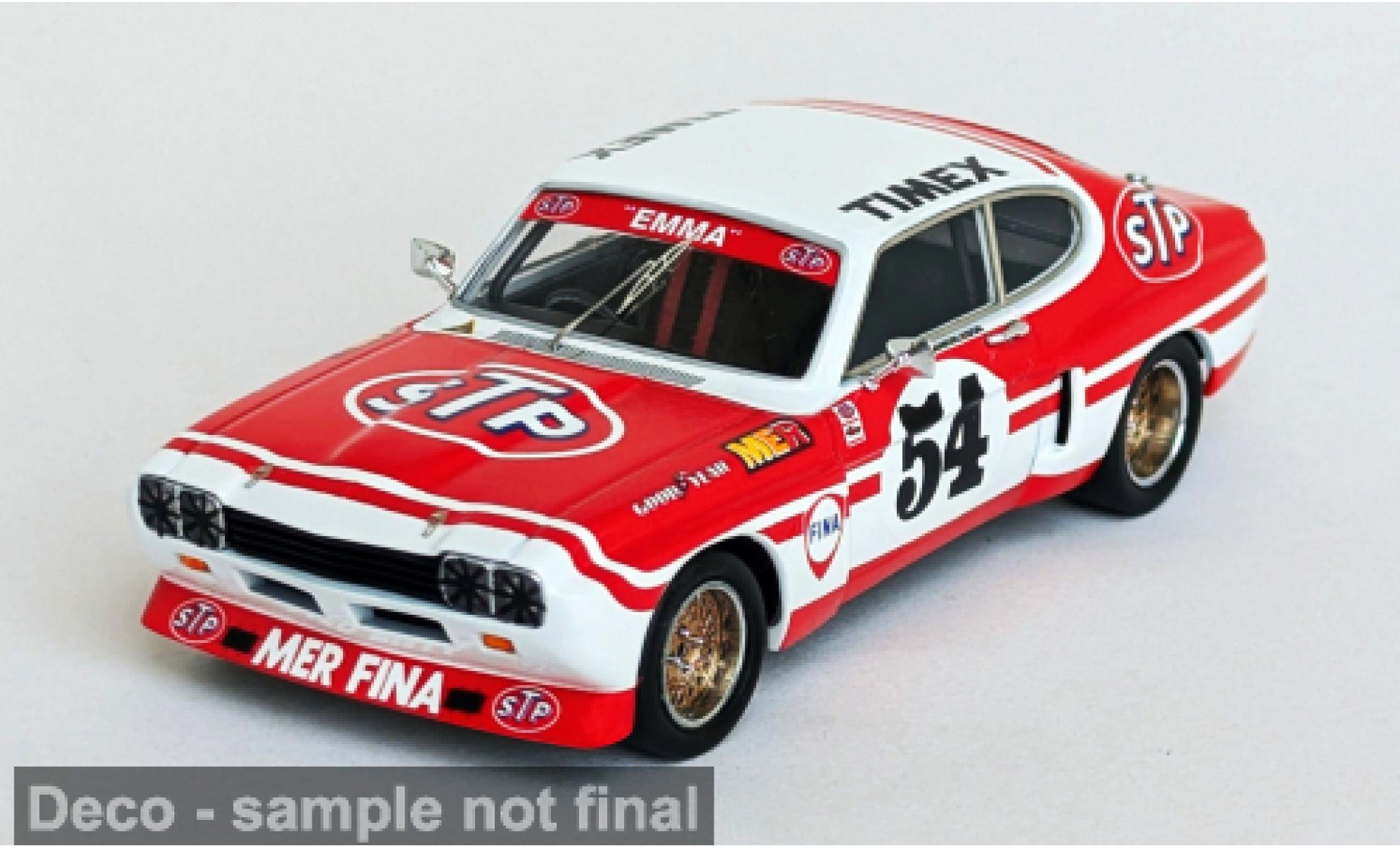 Ford Capri 1/43 Trofeu 2600 LW rood/wit 2nd KNUTSTORP RACE 1974 1974 #54 1:43 modelauto