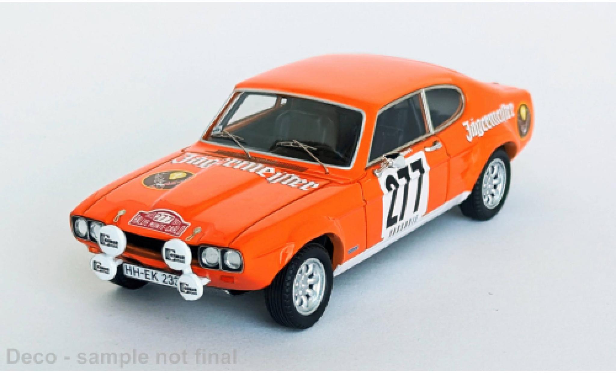 Ford Capri 1/43 Trofeu 2600 Rally Monte Carlo 1973 #277 1:43 modelauto