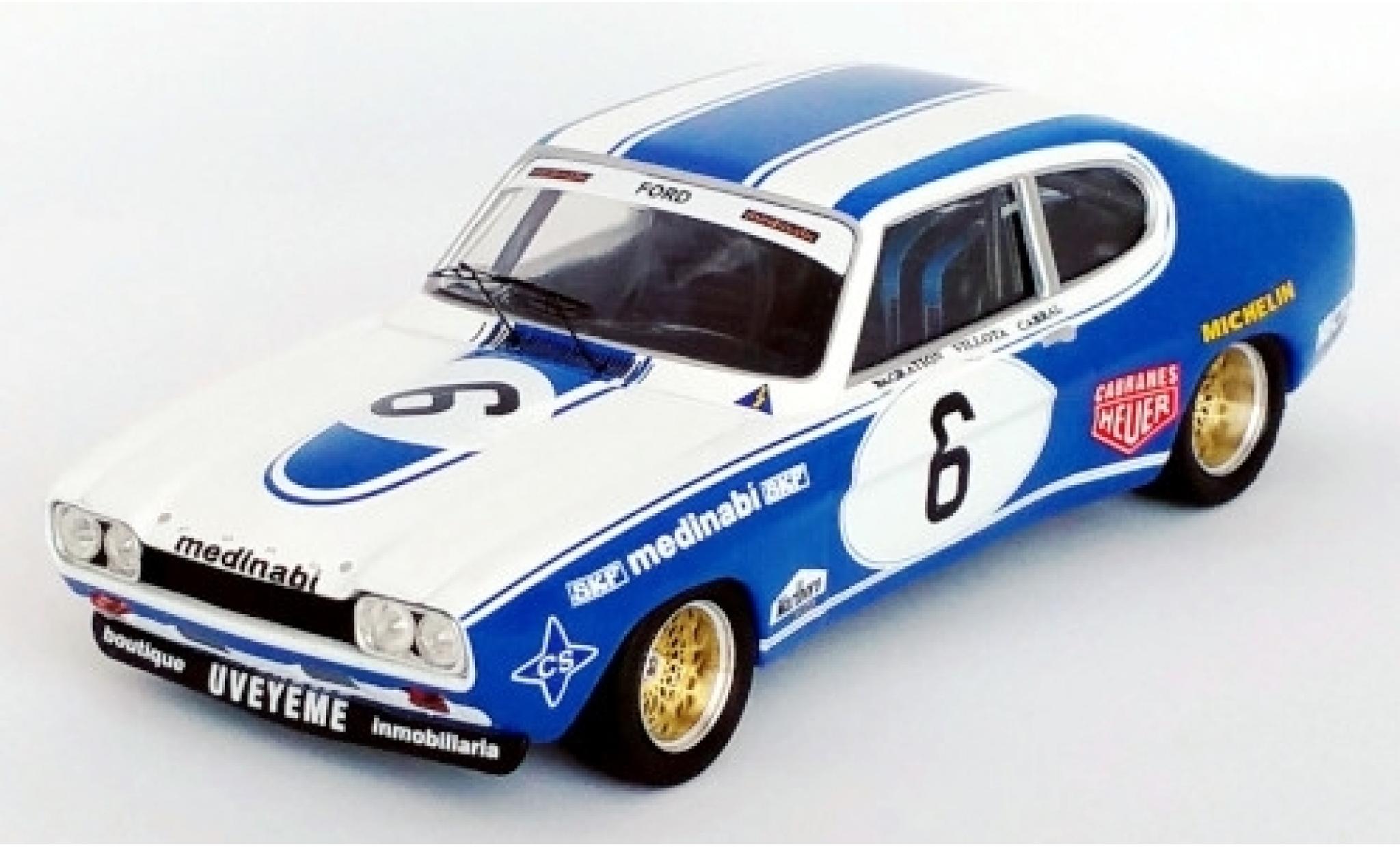 Ford Capri 1/43 Trofeu 2600 RS No.6 Medinabi 4h Jarama 1975 J.de Bagration/E.de Villota/N.Cabral modelauto