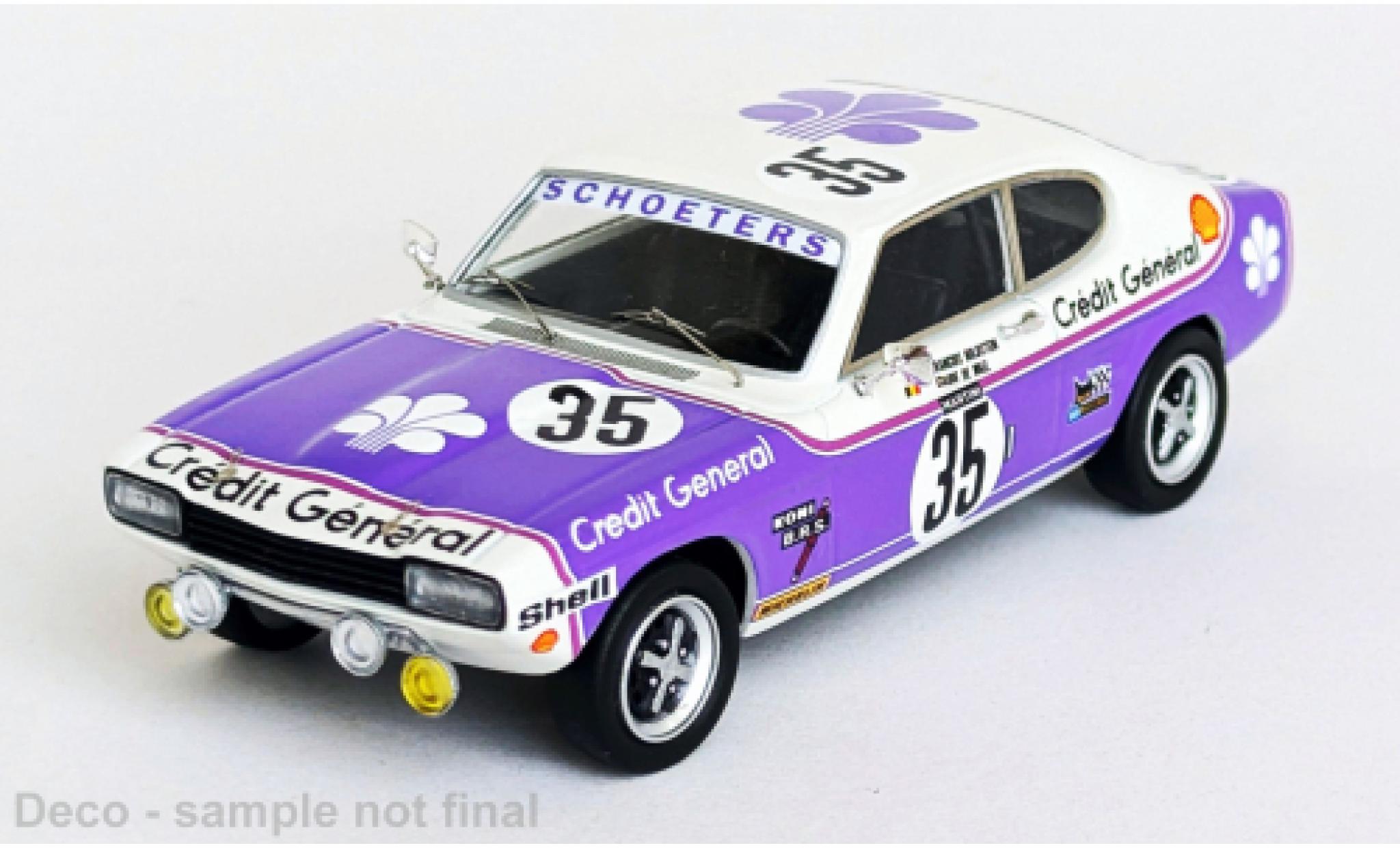 Ford Capri 1/43 Trofeu 3000 GLX 24h Spa Francorchamps 1973 #35 1:43 modelauto