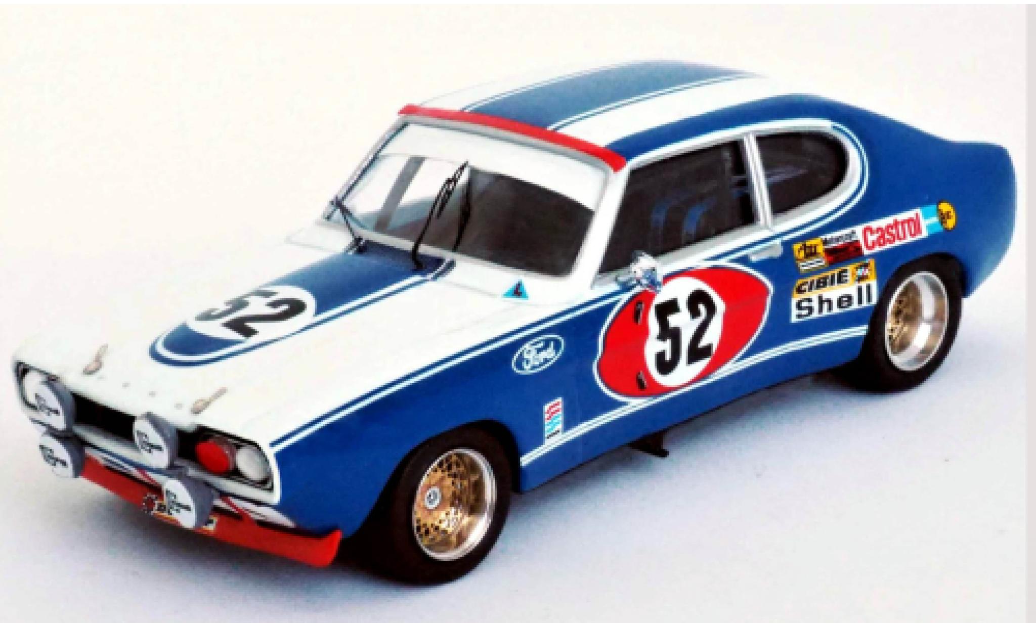 Ford Capri 1/43 Trofeu MkI 2600 RS No.52 Motor Company Deutschland 24h Le Mans 1972 D.Glemser/A.Soler-Roig modelauto