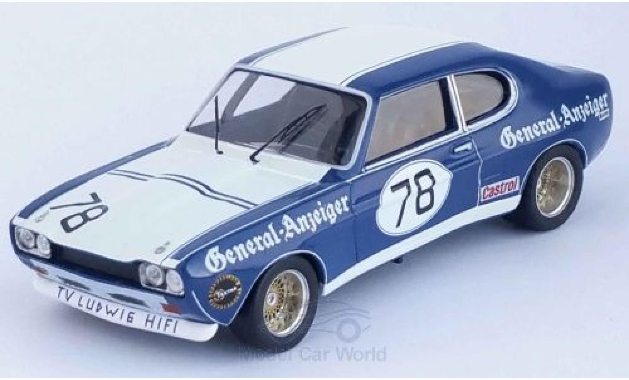 Ford Capri 1/43 Trofeu MKI RS 2600 No.78 General-Anzeiger DRM 1973 K.Ludwig modelauto