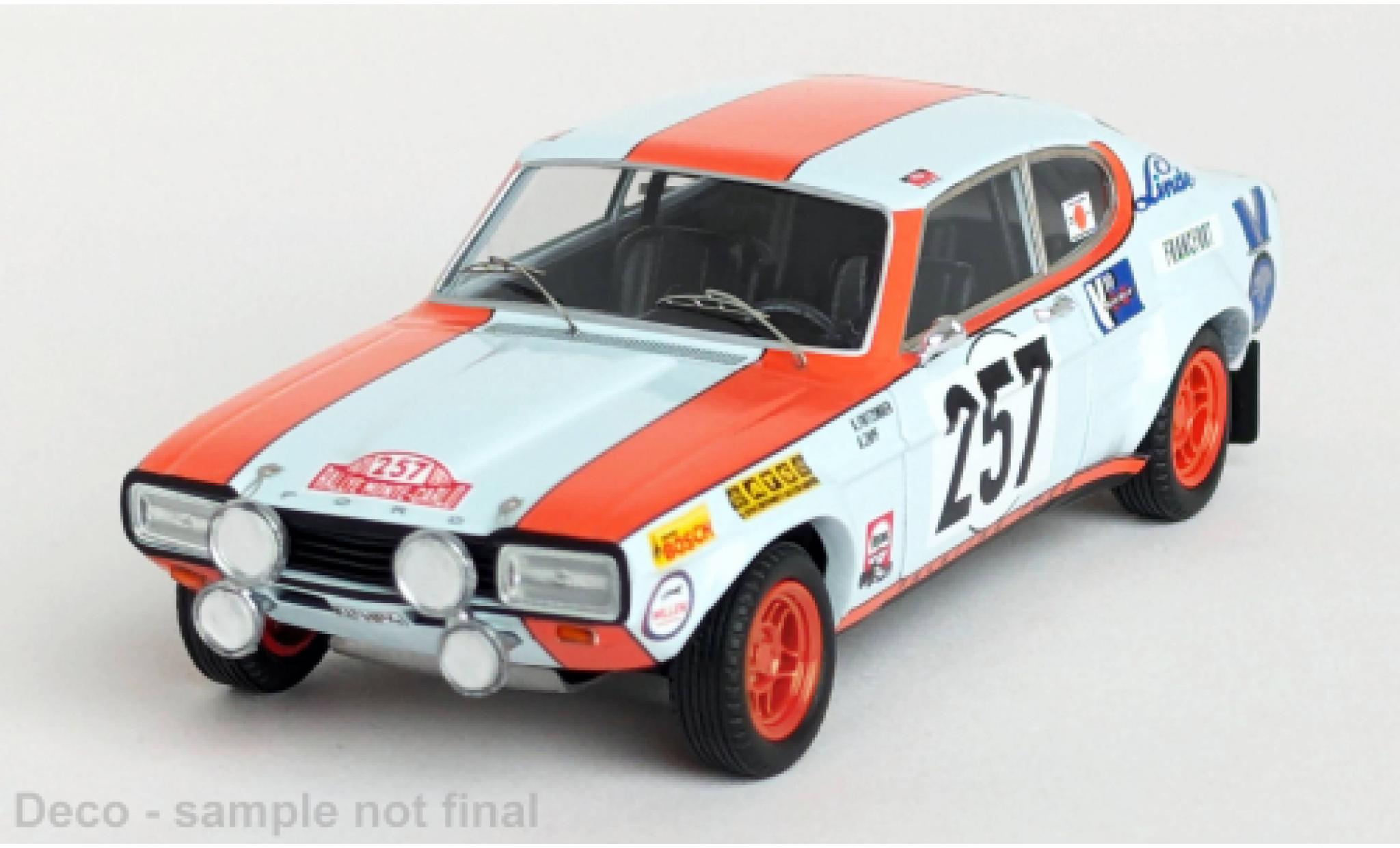 Ford Capri 1/43 Trofeu Rally Monte Carlo 1971 #257 1:43 modelauto