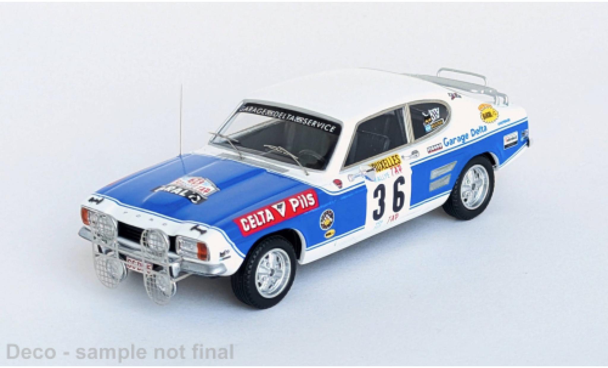 Ford Capri 1/43 Trofeu Rally Tap 1972 #36 1:43 modelauto