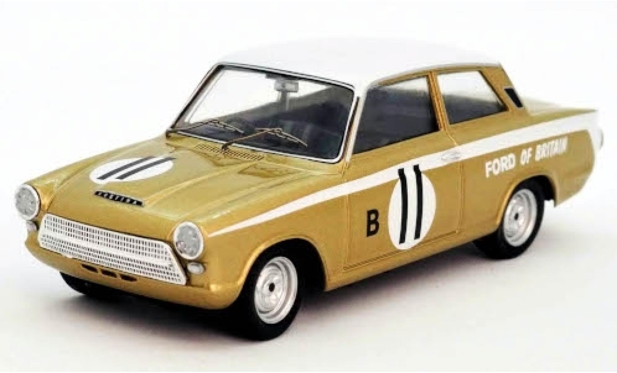 Ford Cortina 1/43 Trofeu GT RHD No.11 of Britain 12h Marlboro Park 1963 H.Taylor/J.Blumer modelauto