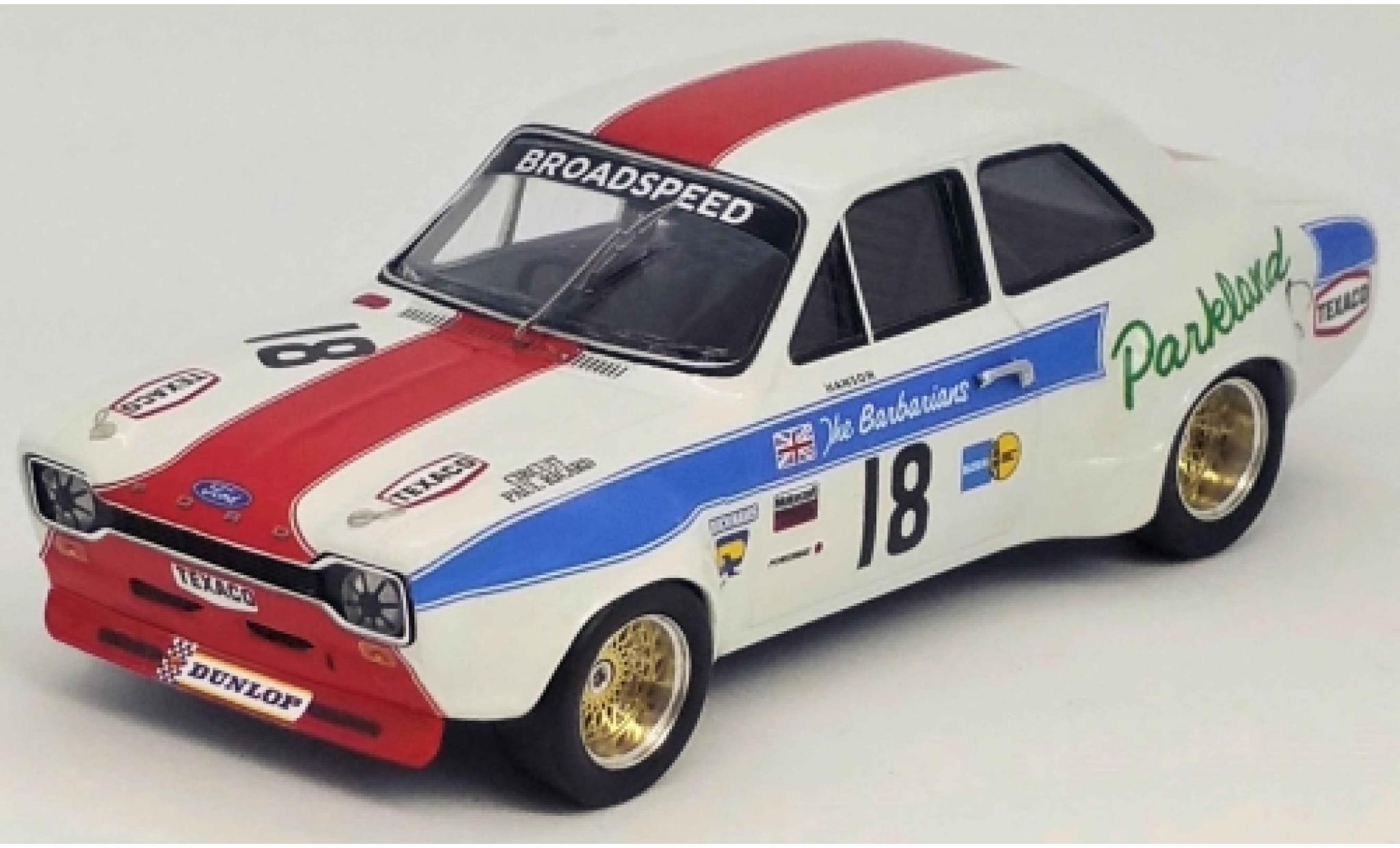 Ford Escort 1/43 Trofeu MK I 1300 GT RHD No.18 Broadspeed Tourist Trophy Silverstone 1973 P.Hanson modelauto