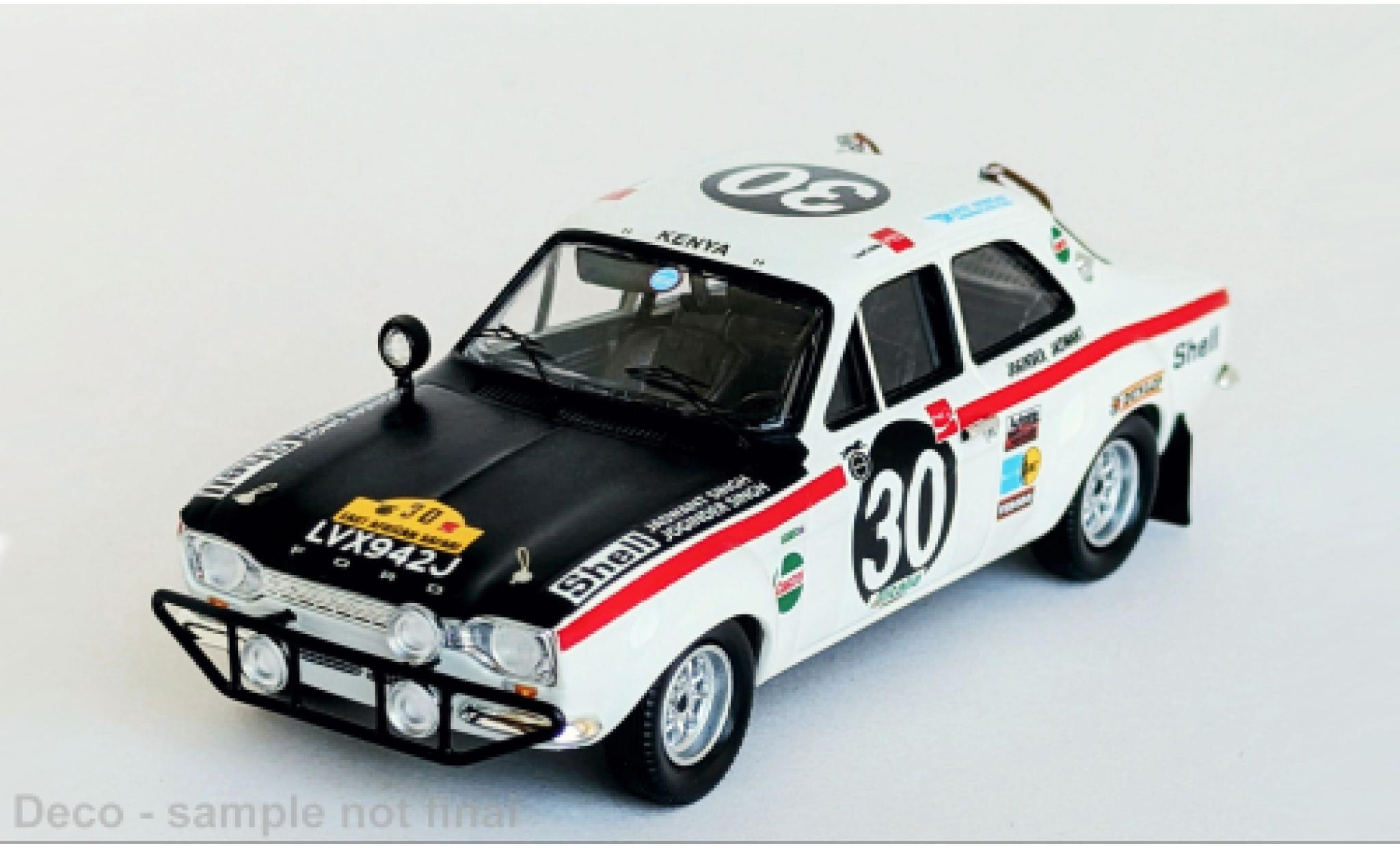 Ford Escort 1/43 Trofeu MK I East African Safari Rally 1971 #30 1:43 modelauto