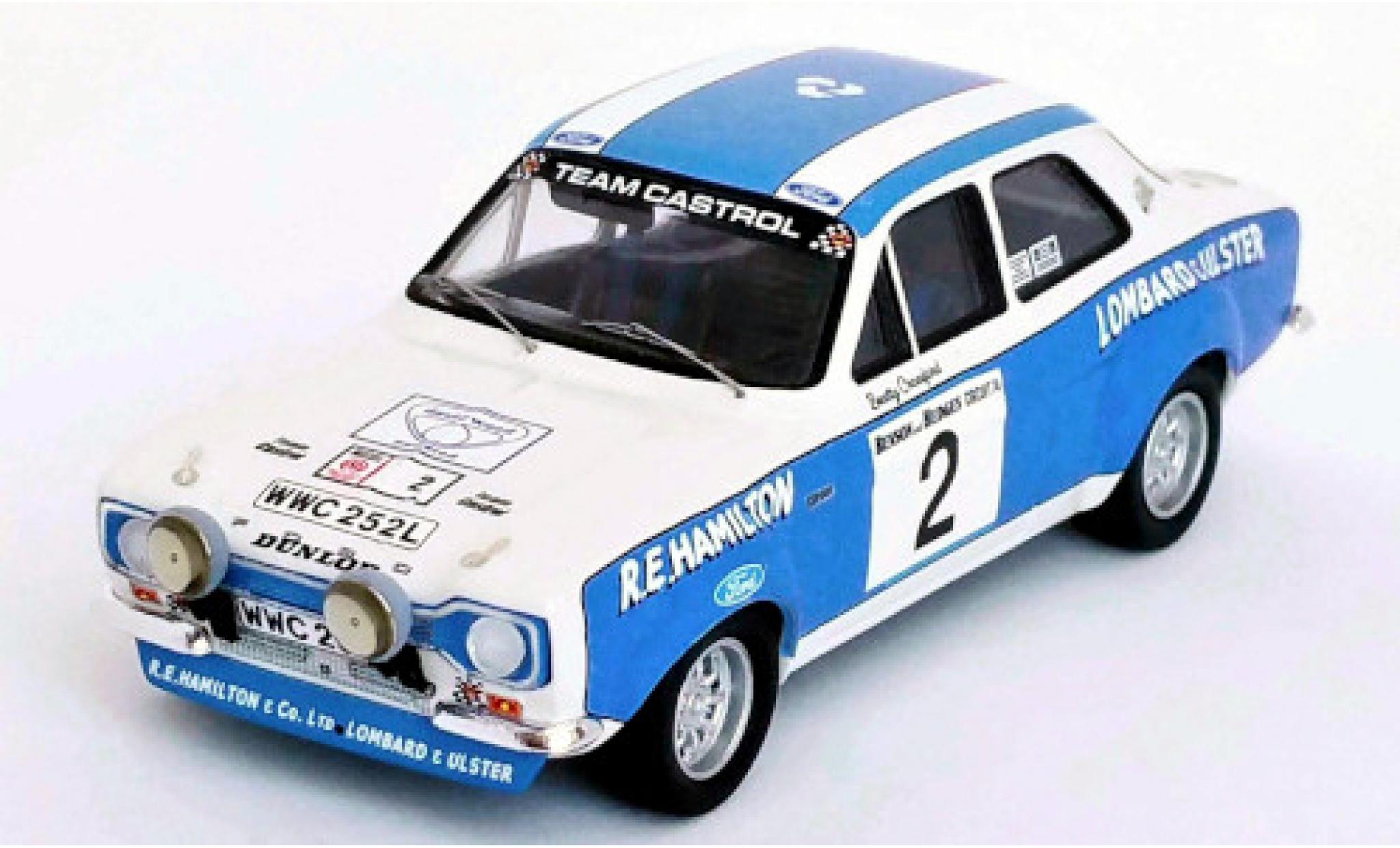 Ford Escort 1/43 Trofeu MK I RHD No.2 Team Castrol Circuit of Irland 1974 A.Boyd/B.Crawford modelauto