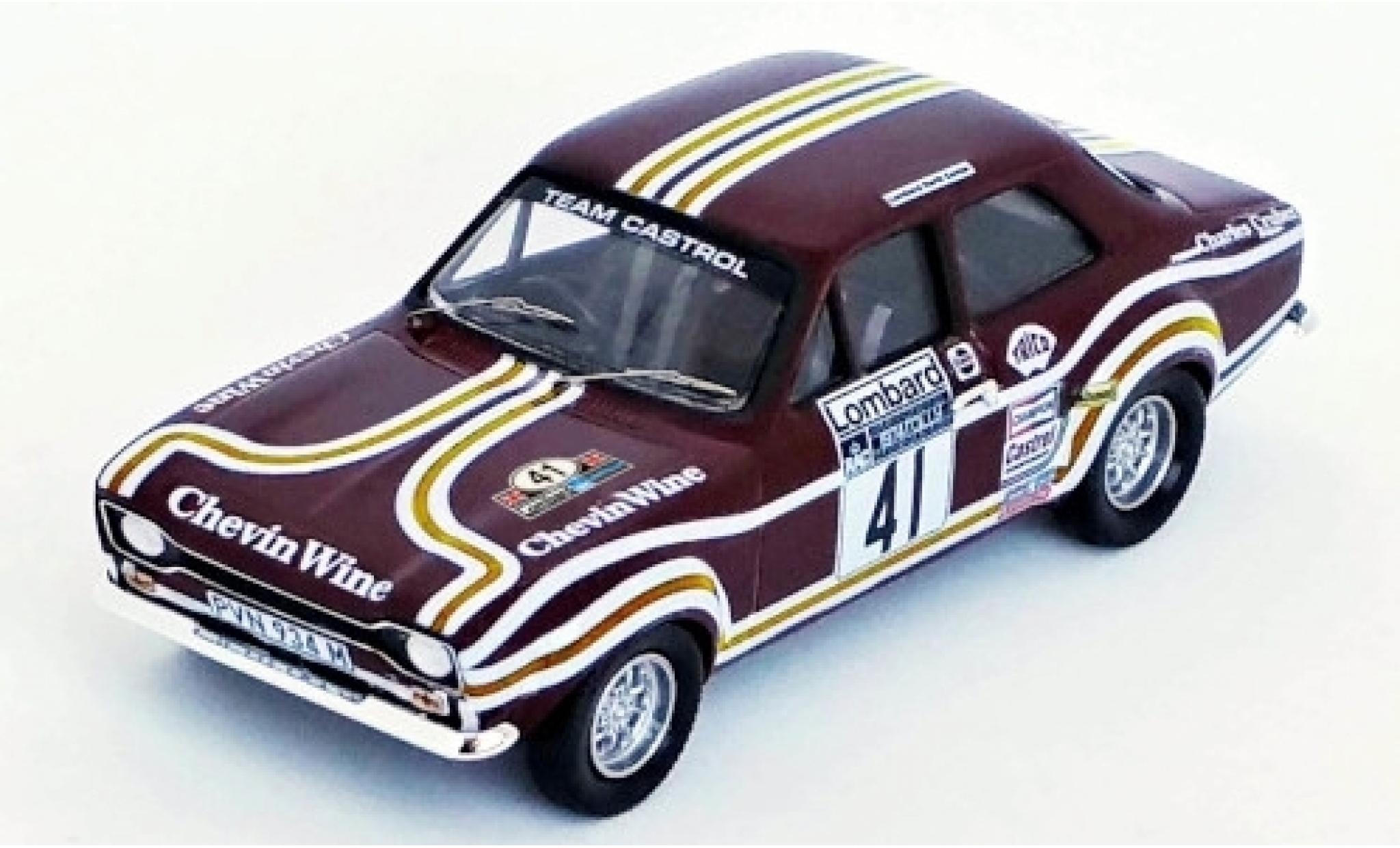 Ford Escort 1/43 Trofeu MK I RHD No.41 Team Castrol Chevin Wine Rallye WM RAC Rallye 1974 T.Drumond/D.Richards modelauto