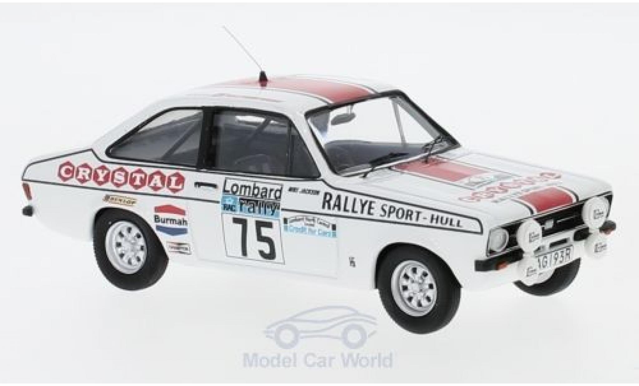 Ford Escort 1/43 Trofeu MK II 1600 RHD No.75 Crystal Rallye WM RAC Rallye 1977 M.Jackson/S.Howard modelauto