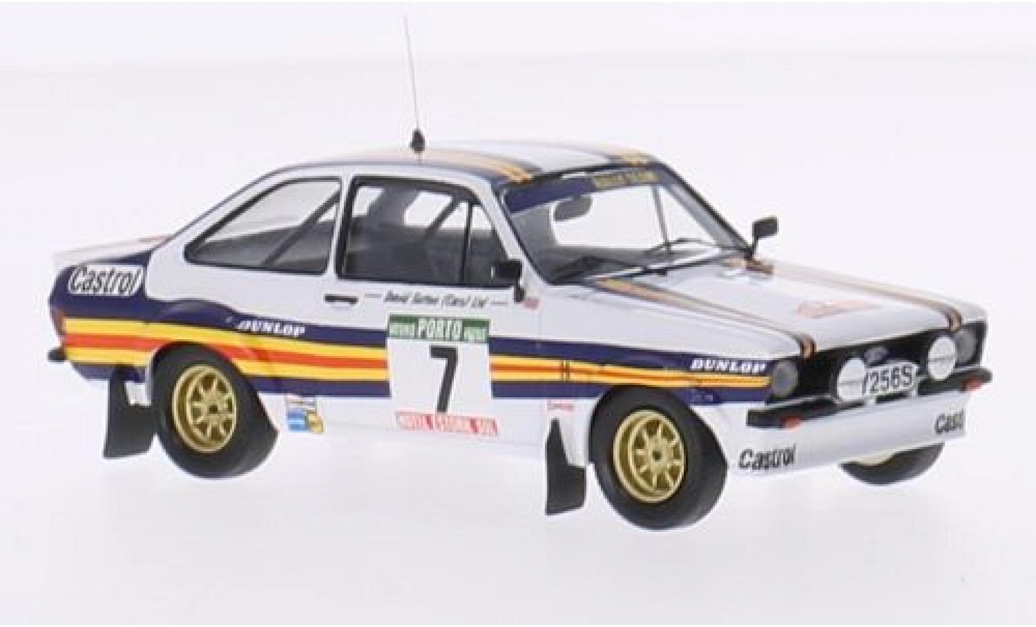 Ford Escort 1/43 Trofeu MK II No.7 Rothmans Rallye WM Rallye Portugal 1980 avec Decals A.Vatanen/D.Richards modelauto