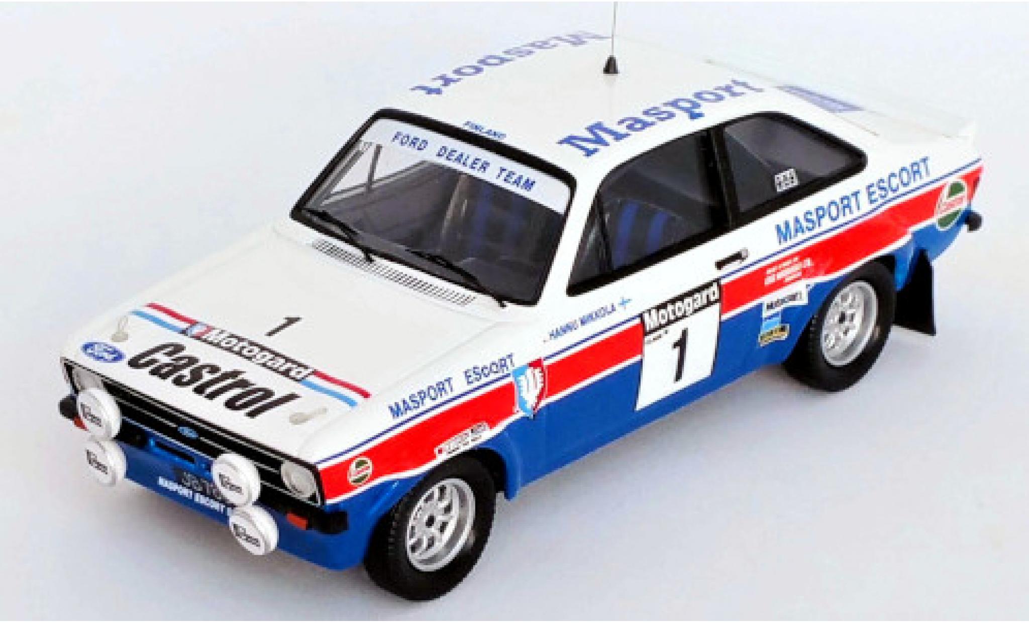Ford Escort 1/43 Trofeu Mk II RS 1800 No.1 Dealer Team Masport Rallye WM Rallye Neuseeland 1979 H.Mikkola/A.Hertz modelauto