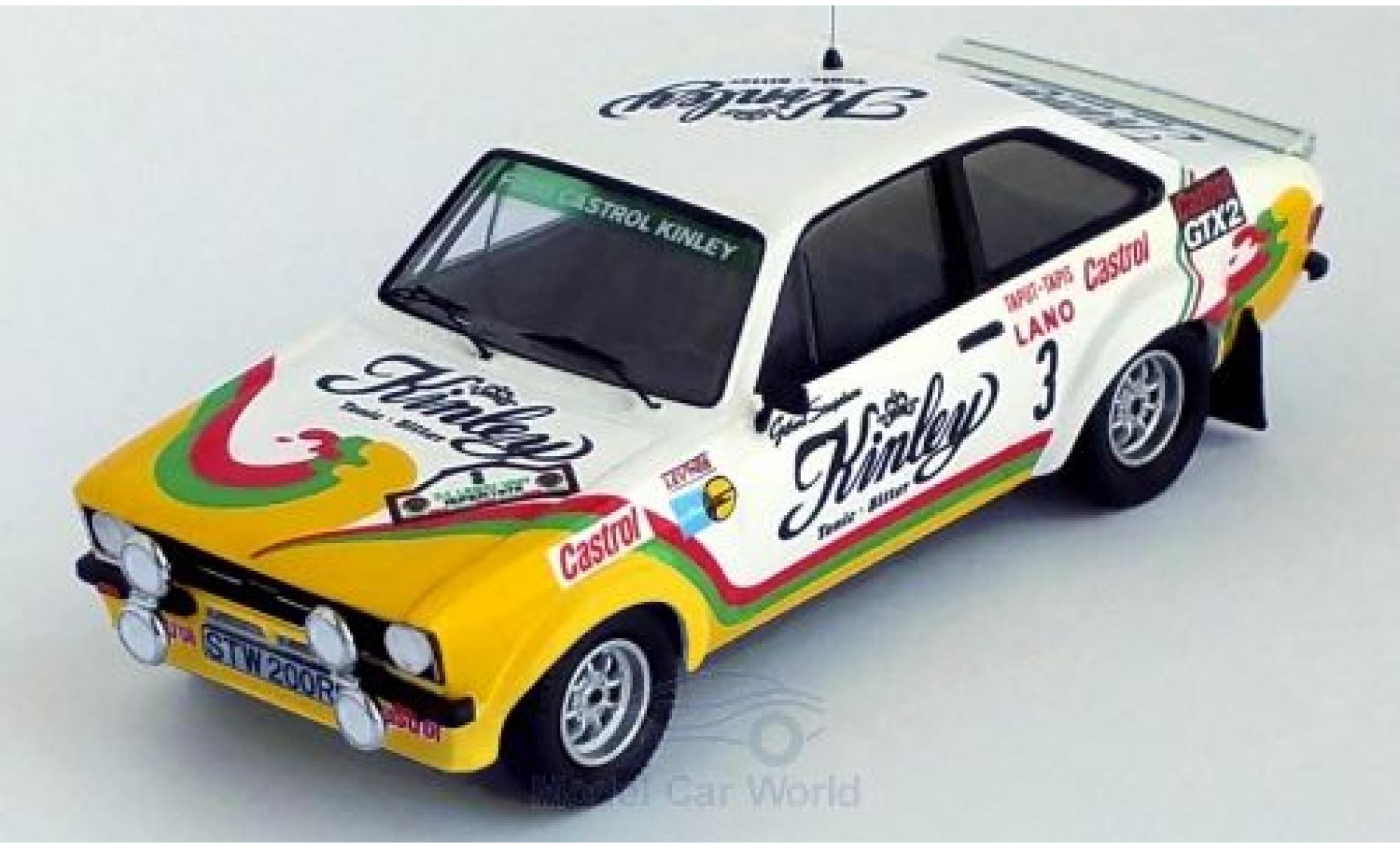 Ford Escort 1/43 Trofeu MK II RS 1800 No.3 Castrol Kinley Kinley Rally Ypres 1978 G.Staepelaere/F.Franssen modelauto
