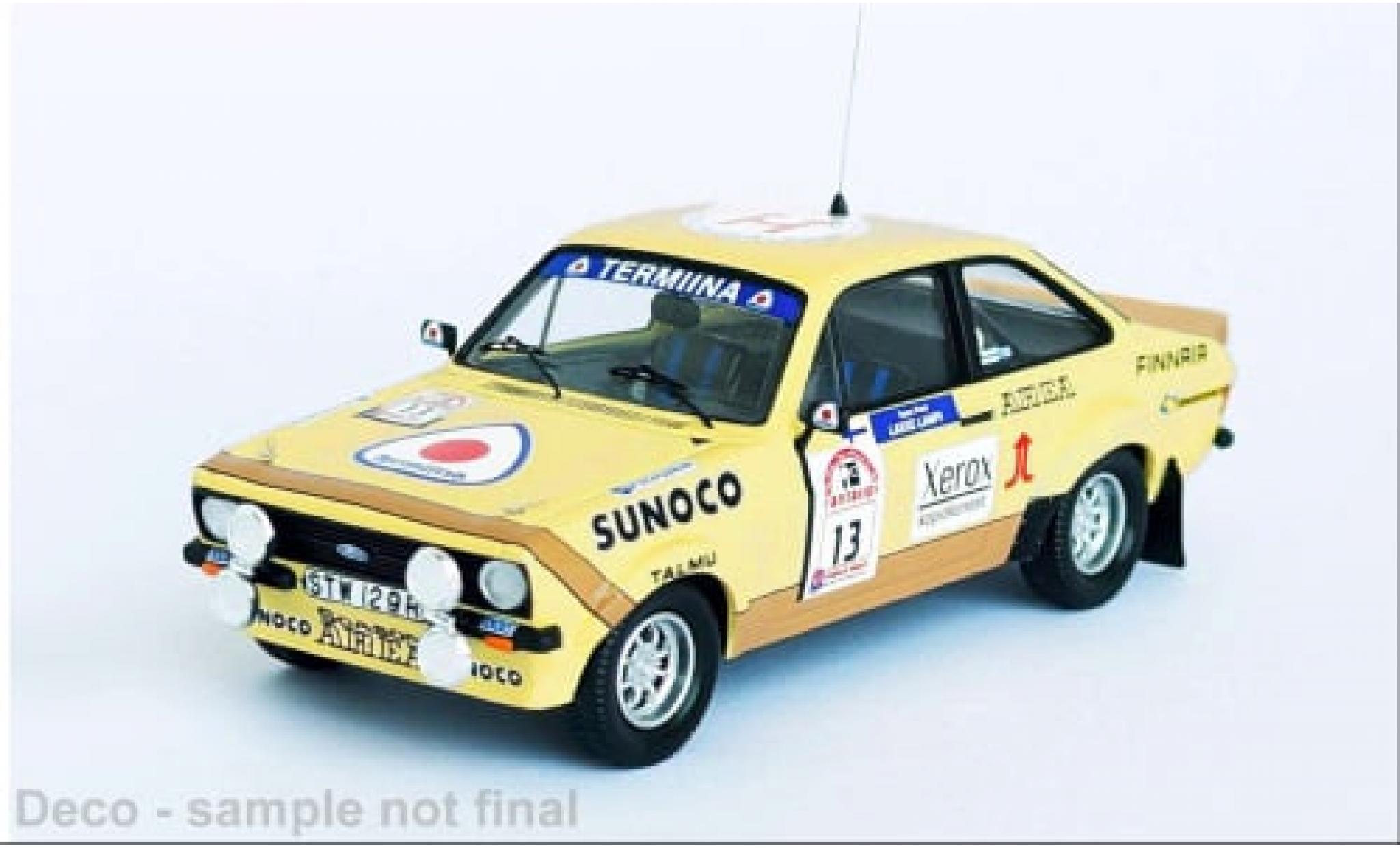 Ford Escort 1/43 Trofeu MK II RS No.13 Rallye WM 1000 Lakes Rallye 1980 1:43 modelauto