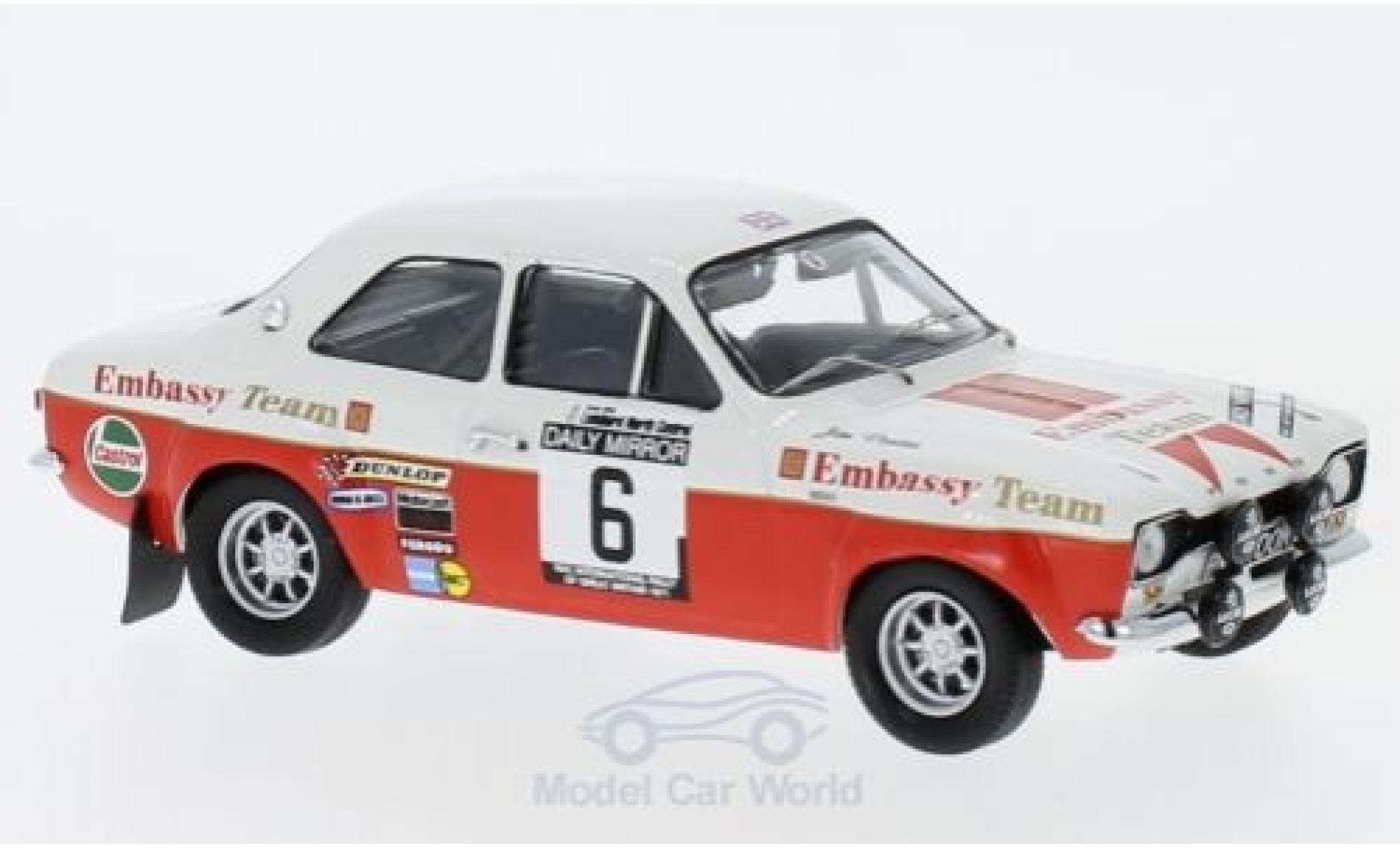 Ford Escort 1/43 Trofeu MK1 No.6 Embassy RAC Rallye 1971 R.Clark/J.Porter modelauto