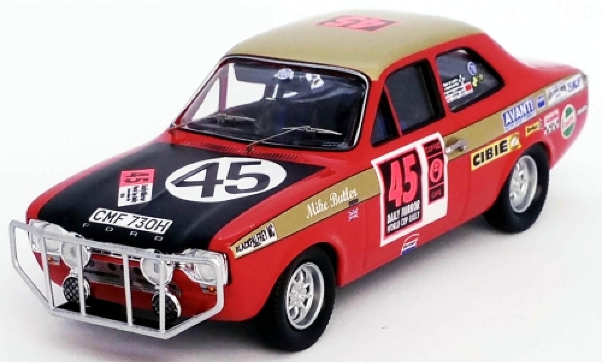 Ford Escort 1/43 Trofeu MKI 1300 GT RHD No.45 London - Mexico World Cup Rally 1970 D.Harris/M.Butler modelauto