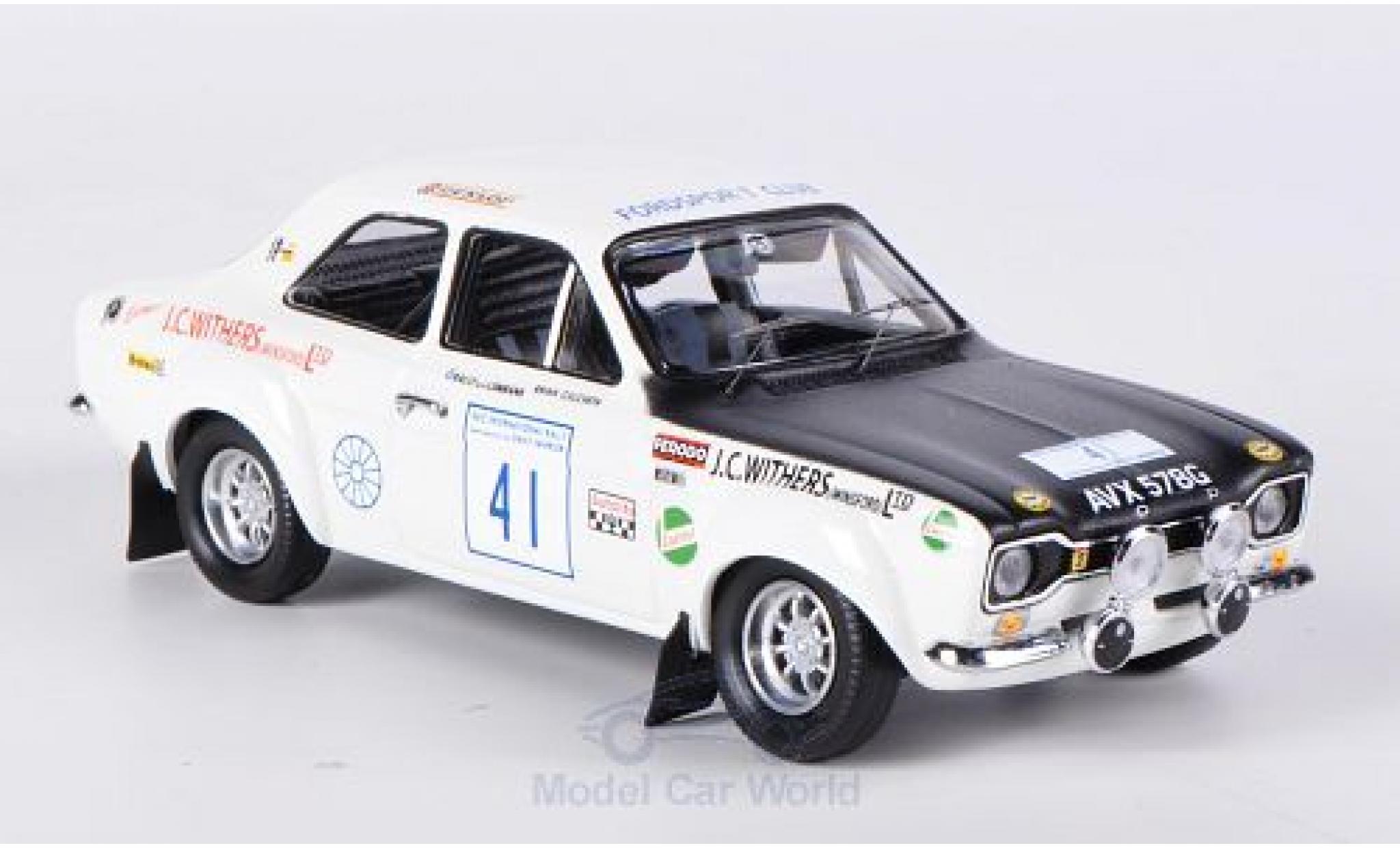 Ford Escort MKI 1/43 Trofeu MKI 1600 TC No.41 Withers of Winsford Rallye Gro&szlig;britannien 1971 modelauto