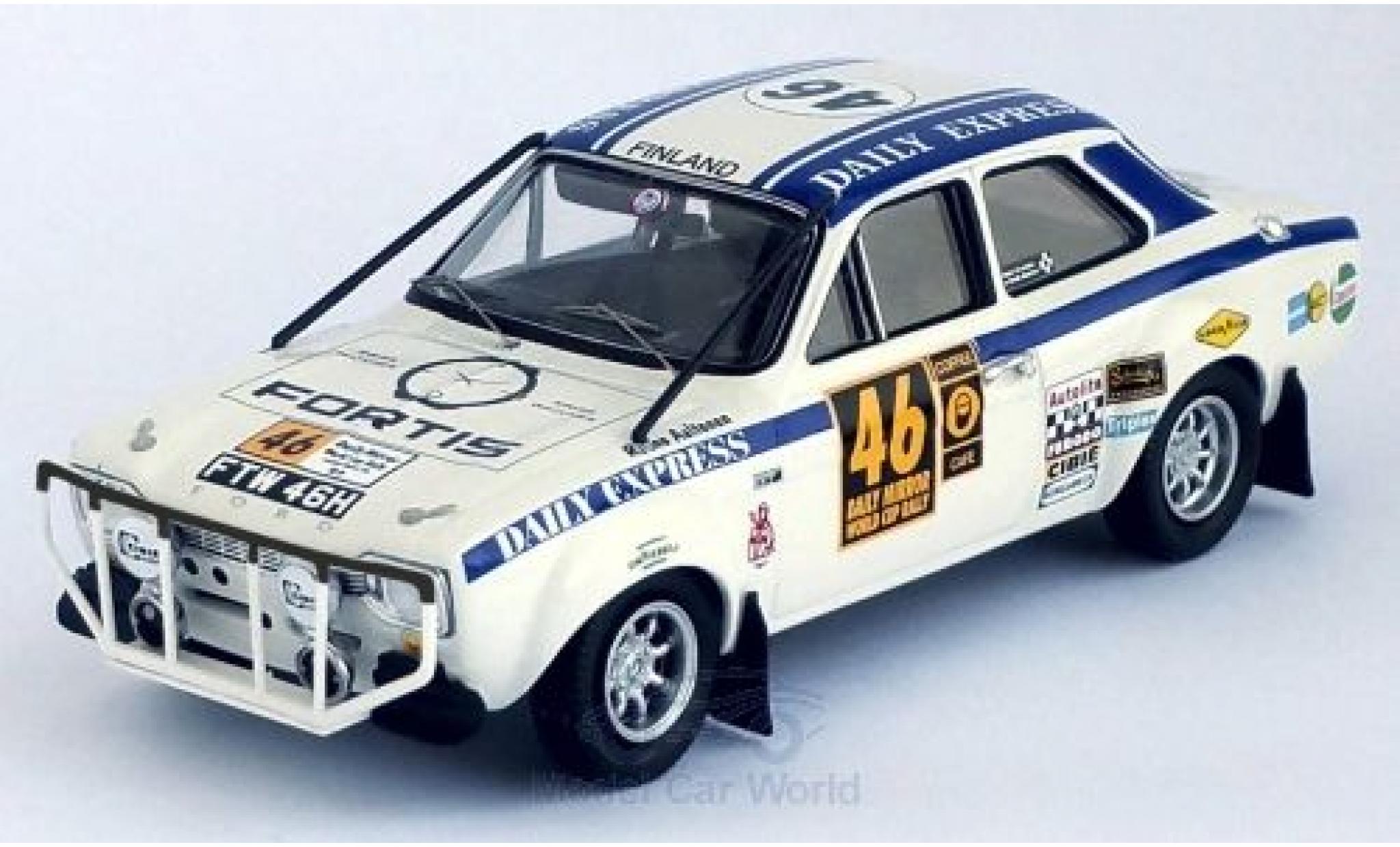 Ford Escort 1/43 Trofeu MKI No.46 Daily Express London - Mexico World Cup Rally 1970 R.Aaltonen/H.Liddon modelauto