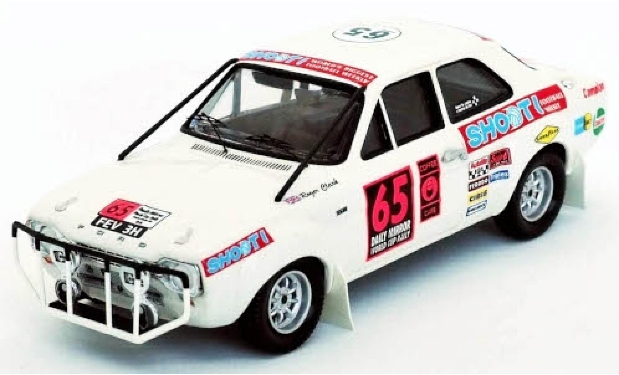 Ford Escort 1/43 Trofeu MkI No.65 London - Mexico World Cup Rally 1970 R.Clark/A.Poole modelauto