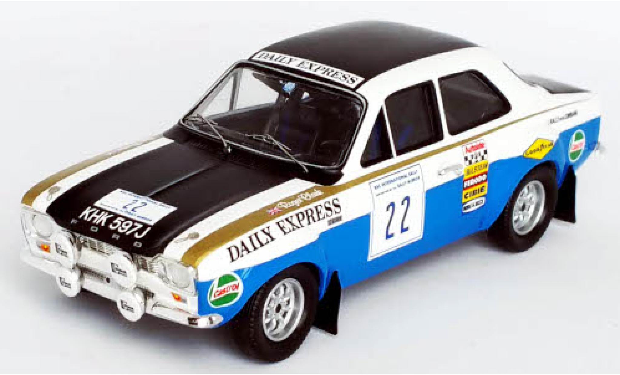 Ford Escort 1/43 Trofeu MkI RS 1600 No.22 Daily Express RAC Rallye 1970 R.Clark/J.Porter modelauto