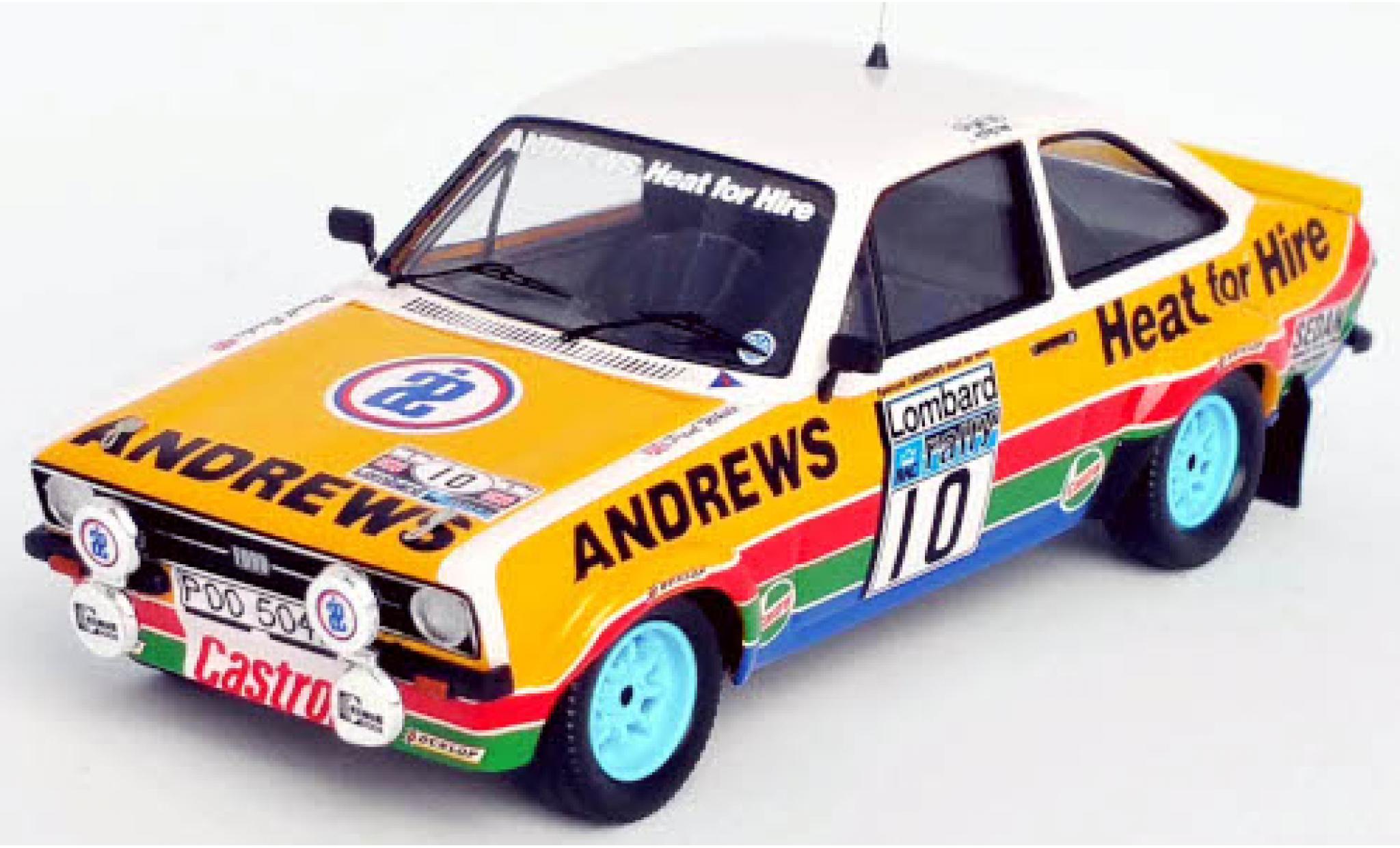 Ford Escort 1/43 Trofeu MkII RS 1800 RHD No.10 Andrews Rallye WM RAC Rally 1979 R.Brookes/P.White modelauto