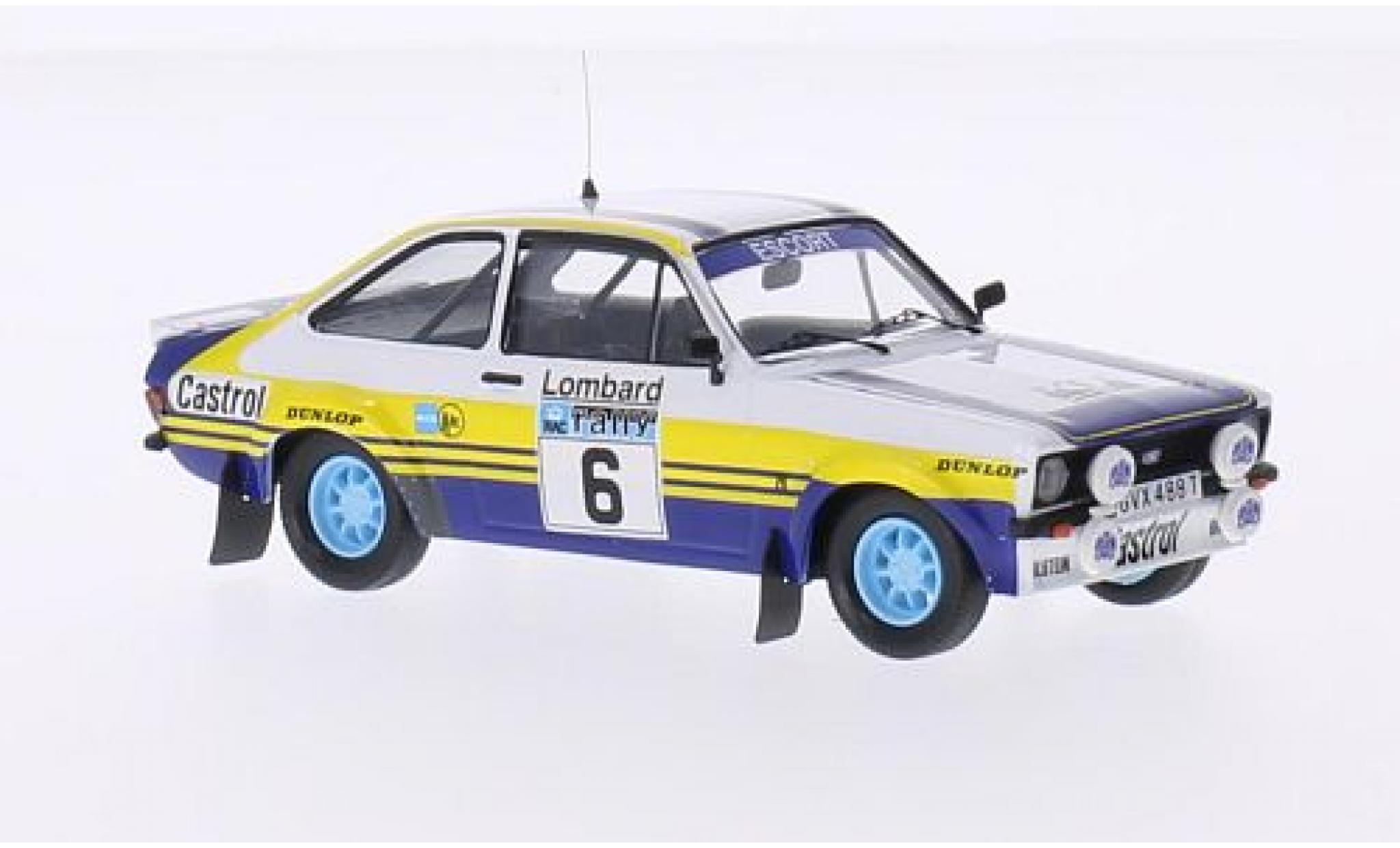 Ford Escort 1/43 Trofeu MKII RS No.6 Rothmans Rallye WM RAC Rallye 1979 avec Decals A.Vatanen/D.Richards modelauto
