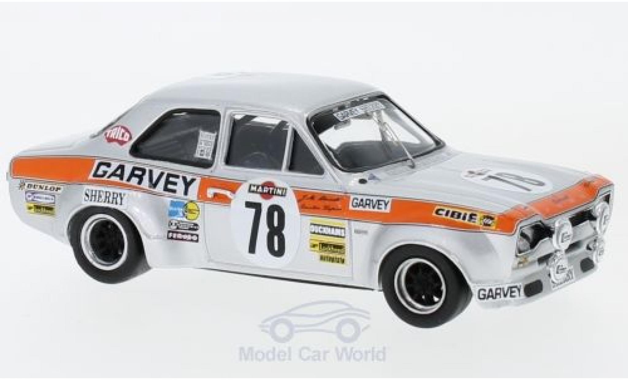 Ford Escort 1/43 Trofeu RS 1600 RHD No.78 24h Spa 1973 R.Barrios/E.Zapico/J.Uriarte modelauto