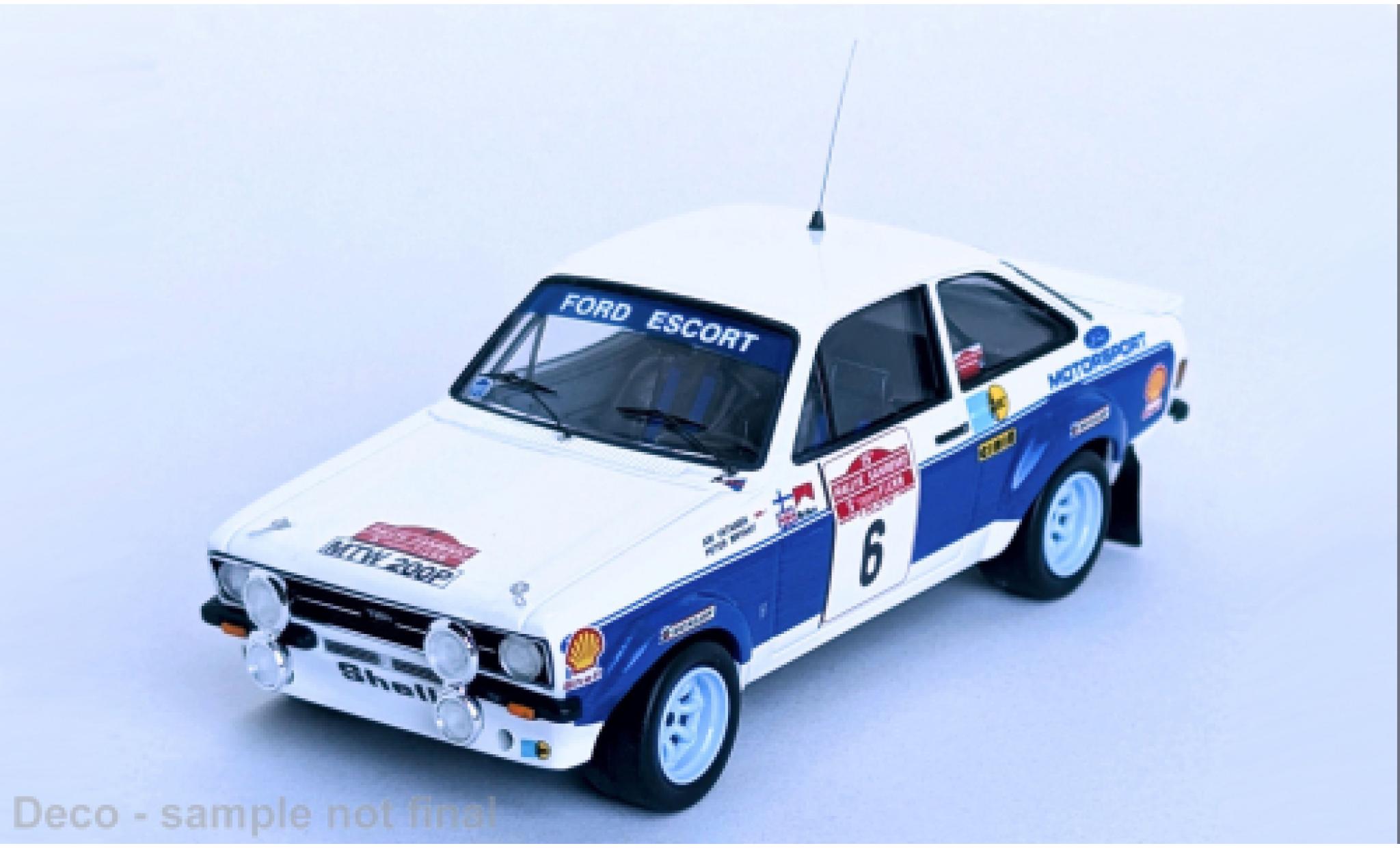 Ford Escort 1/43 Trofeu RS 1800 MKII Rallye Sanremo 1977 #1 1:43 modelauto