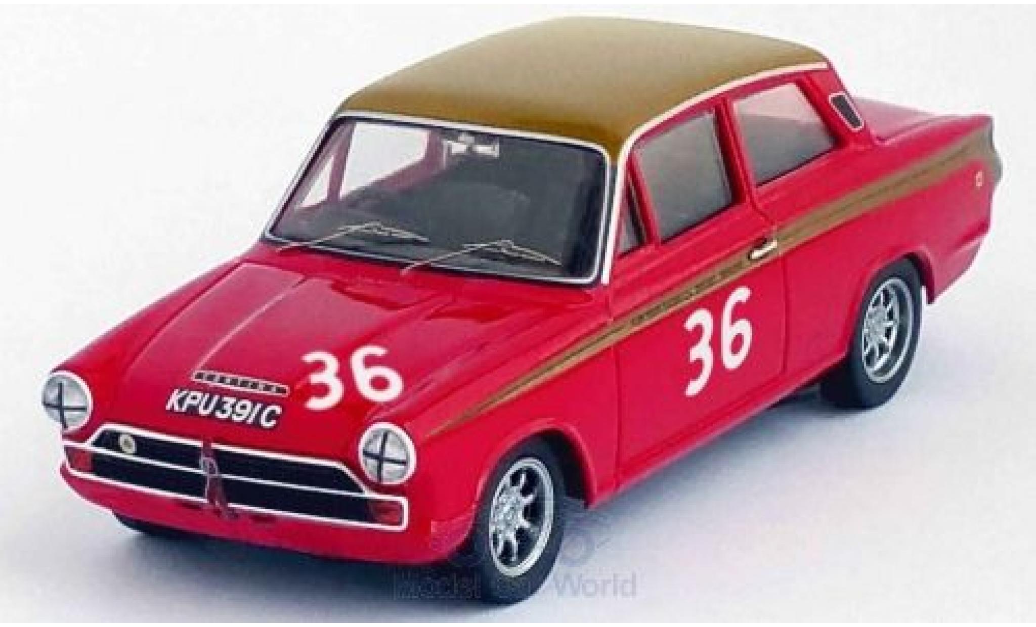 Ford Lotus 1/43 Trofeu Cortina RHD No.36 Alan Mann Racing Snetterton 1966 J.Stewart modelauto