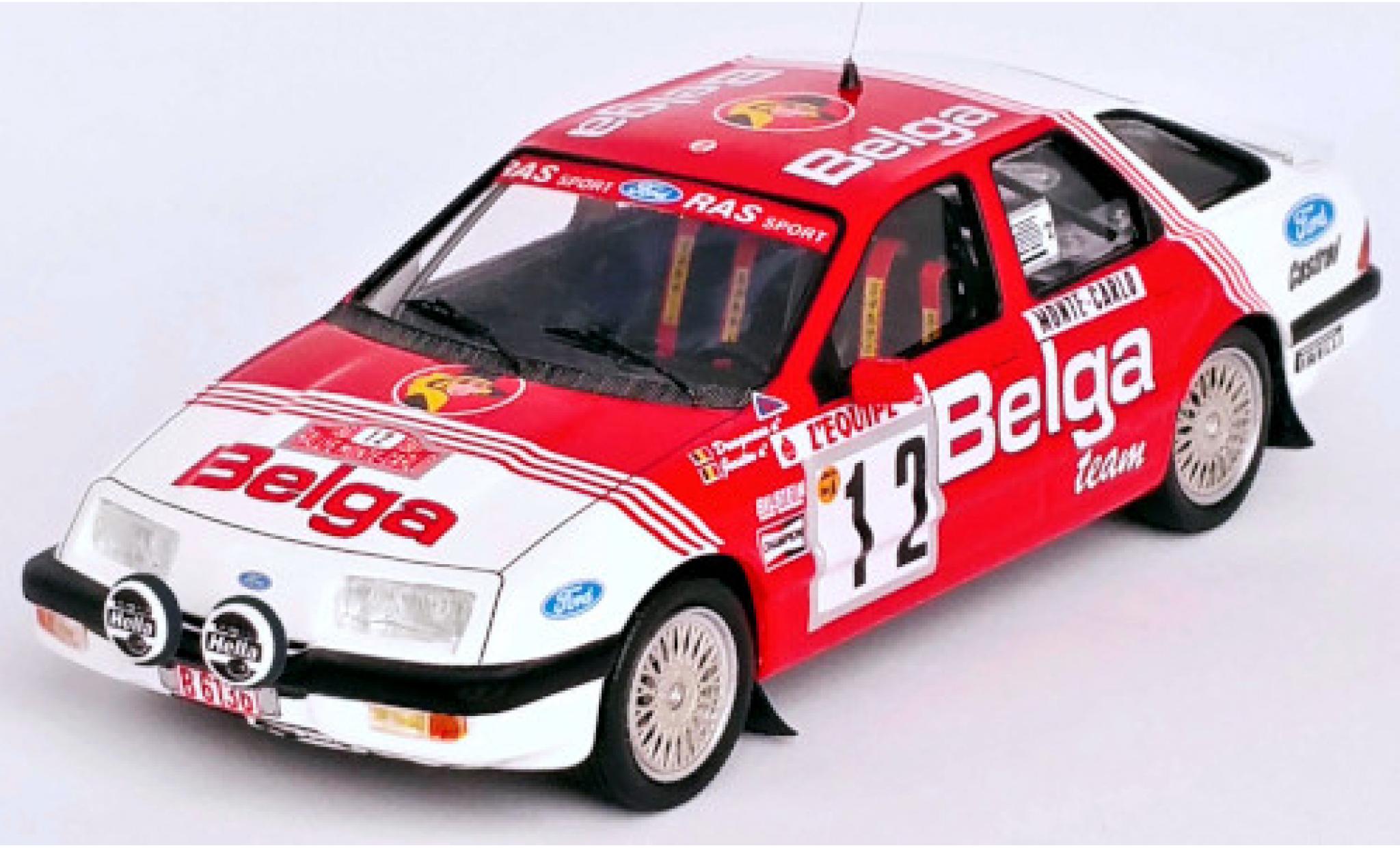 Ford Sierra 1/43 Trofeu XR 4x4 No.12 Belga Rallye WM Rallye Monte Carlo 1987 R.Droogmans/R.Joosten modelauto