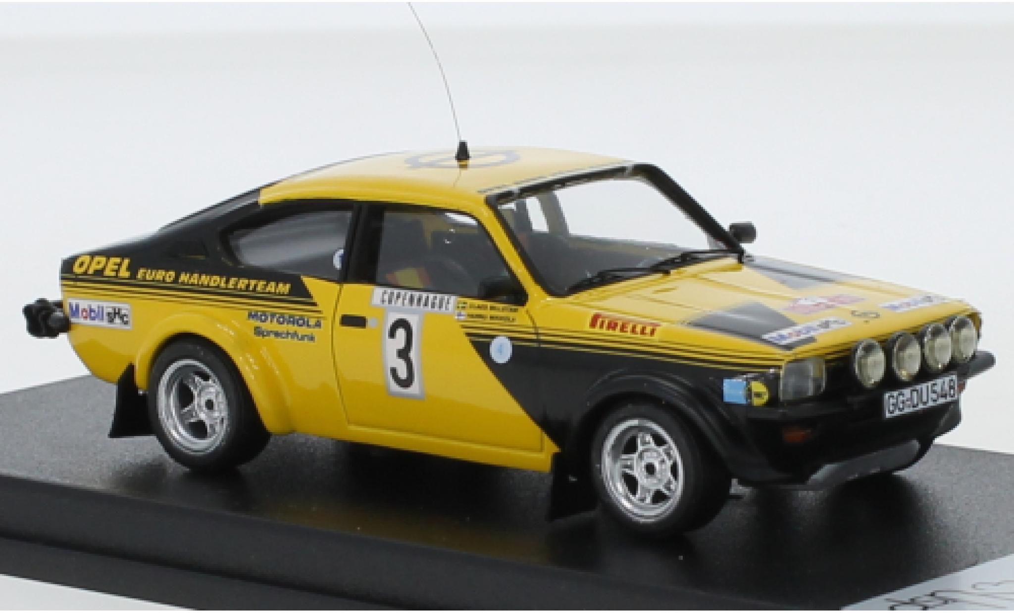 Opel Kadett 1/43 Trofeu C GT/E No.3 Euro H&auml;ndlerteam Rallye WM Rallye Monte Carlo 1976 H.Mikkola/C.Billstam modelauto