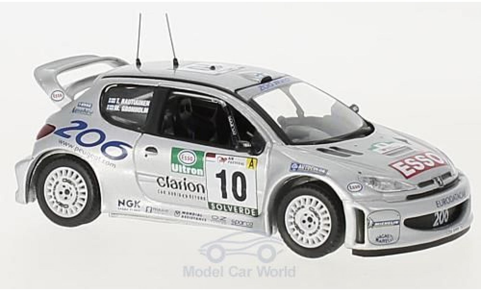 Peugeot 206 WRC 1/43 Trofeu WRC No.10 Rallye WM Rallye Portugal 2000 M.Gr&ouml;nholm/T.Rautiainen modelauto