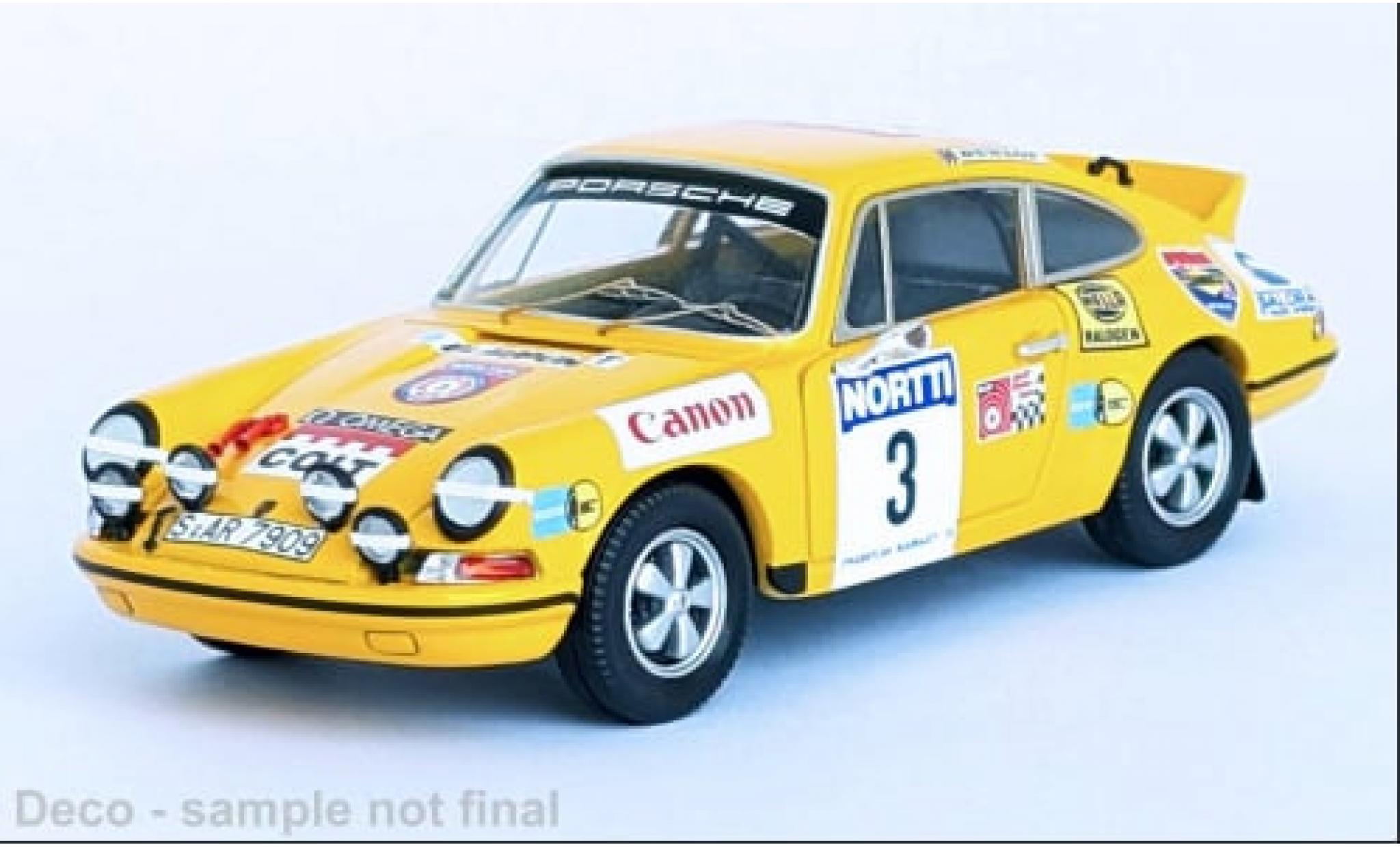 Porsche 911 1/43 Trofeu Carrera RS No.3 Rallye WM 1000 Lakes Rallye 1973 1:43 modelauto