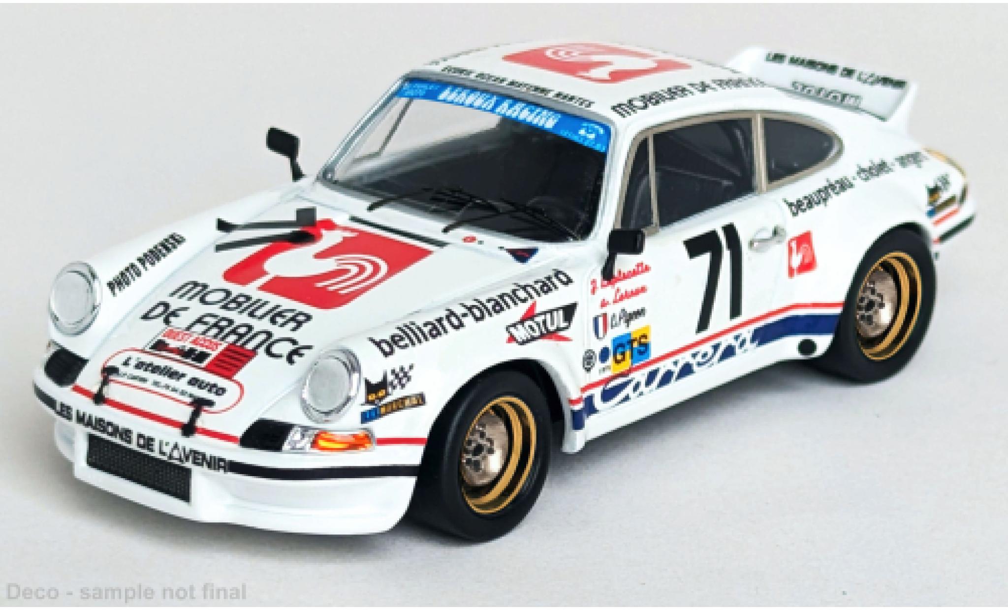 Porsche 930 RSR 1/43 Trofeu 911 Carrera 24h Le Mans 1975 #71 1:43 modelauto