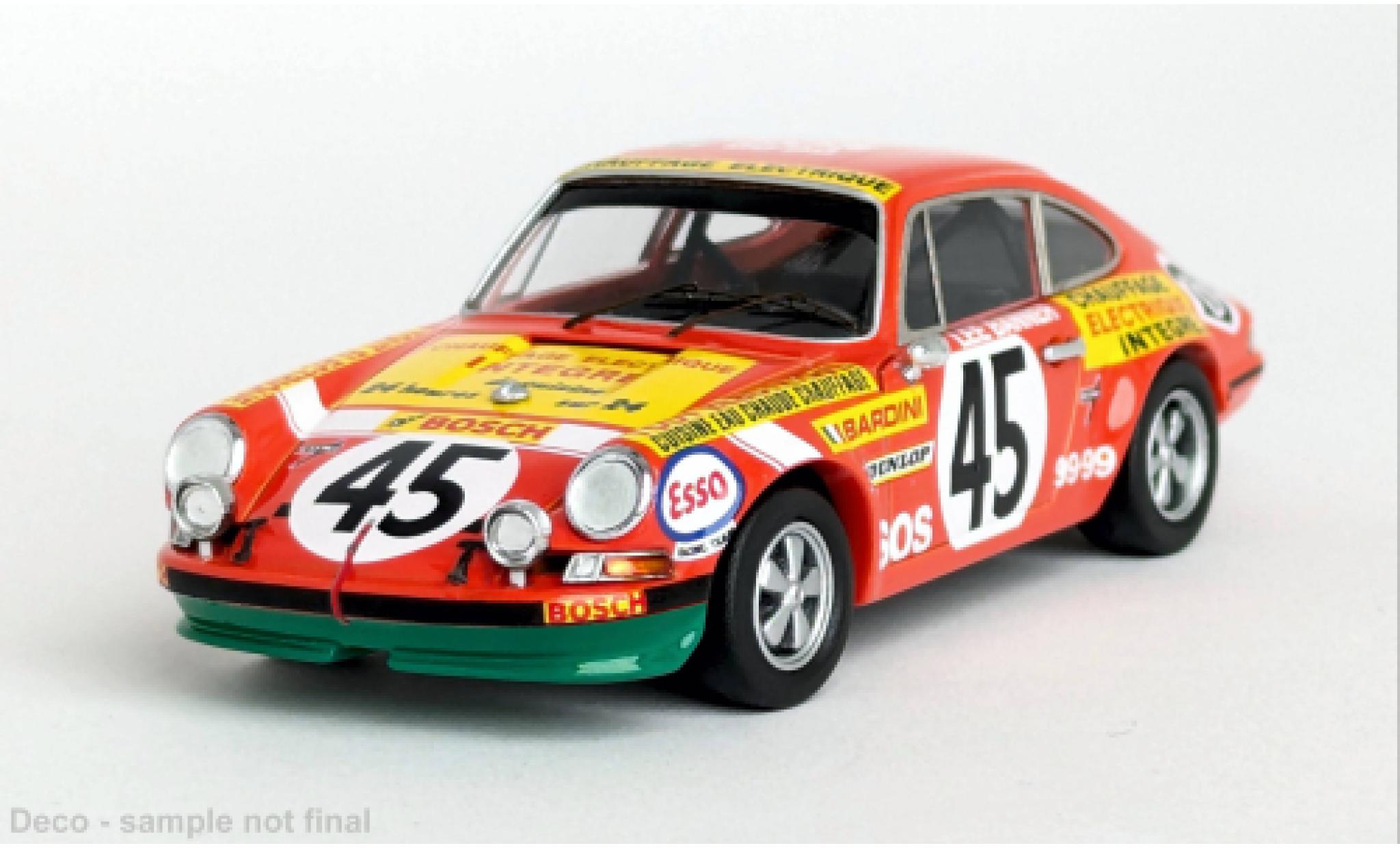 Porsche 911 1/43 Trofeu S 24h Le Mans 1972 #45 1:43 modelauto