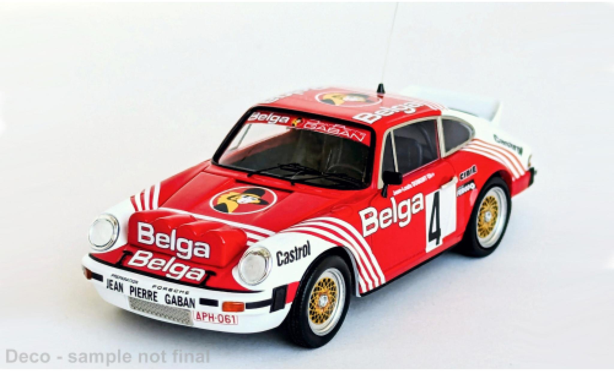 Porsche 930 1/43 Trofeu 911 SC Condroz Rally 1980 #4 1:43 modelauto