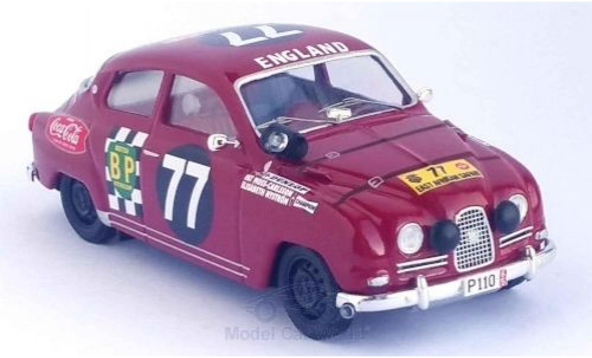 Saab 96 1/43 Trofeu No.77 East African Safari Rally 15 P.Moss/E.Nystrom modelauto